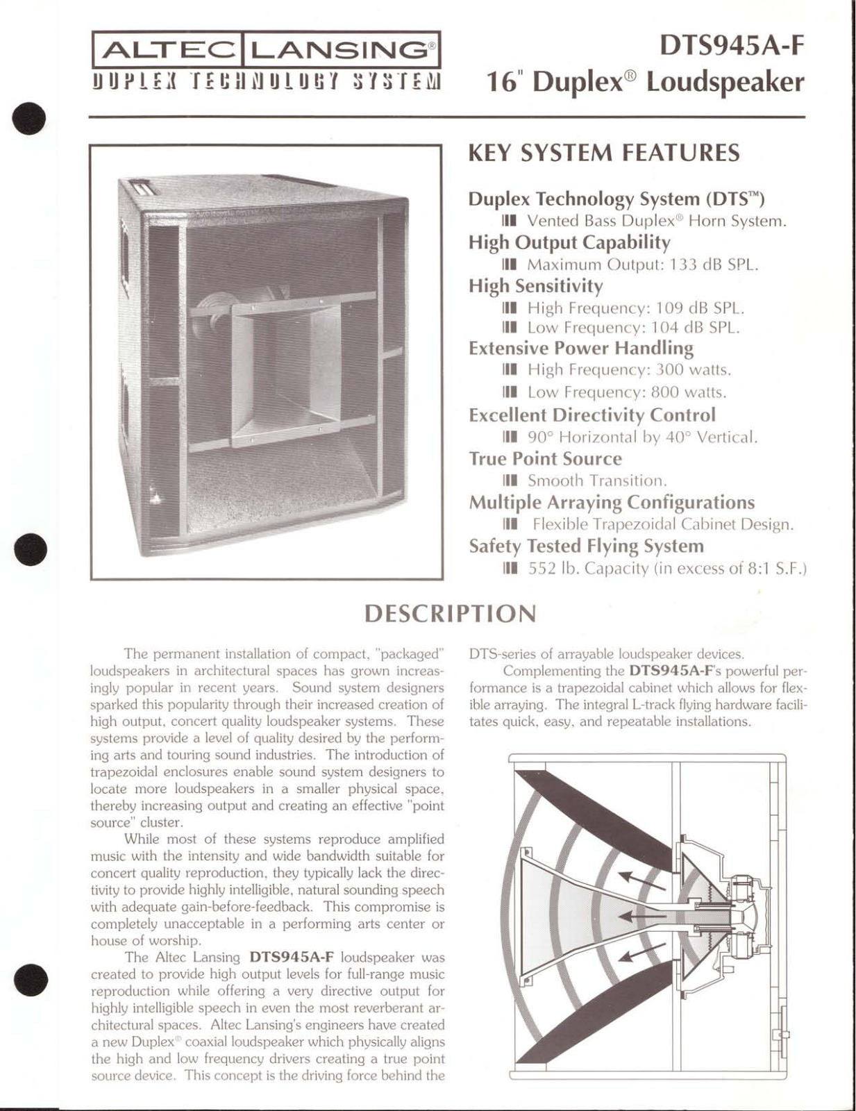 Altec lansing DTS945A-F User Manual