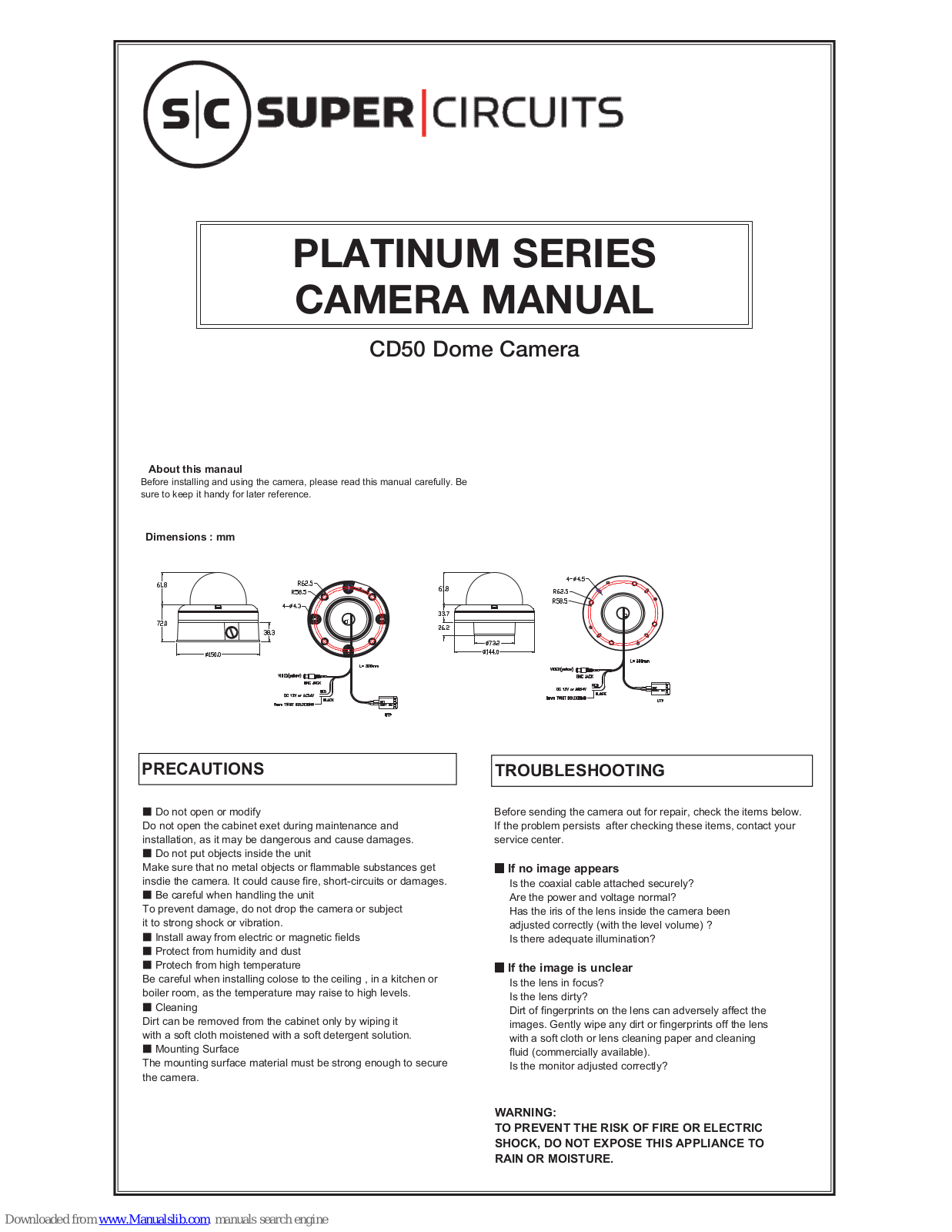 Super Circuits CD50 User Manual - ManualMachine.com