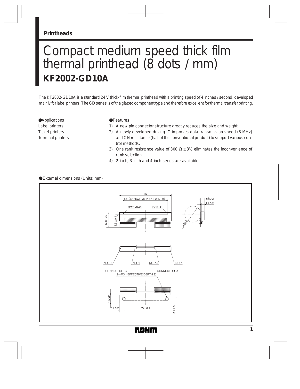 ROHM KF2002-GD10A Datasheet