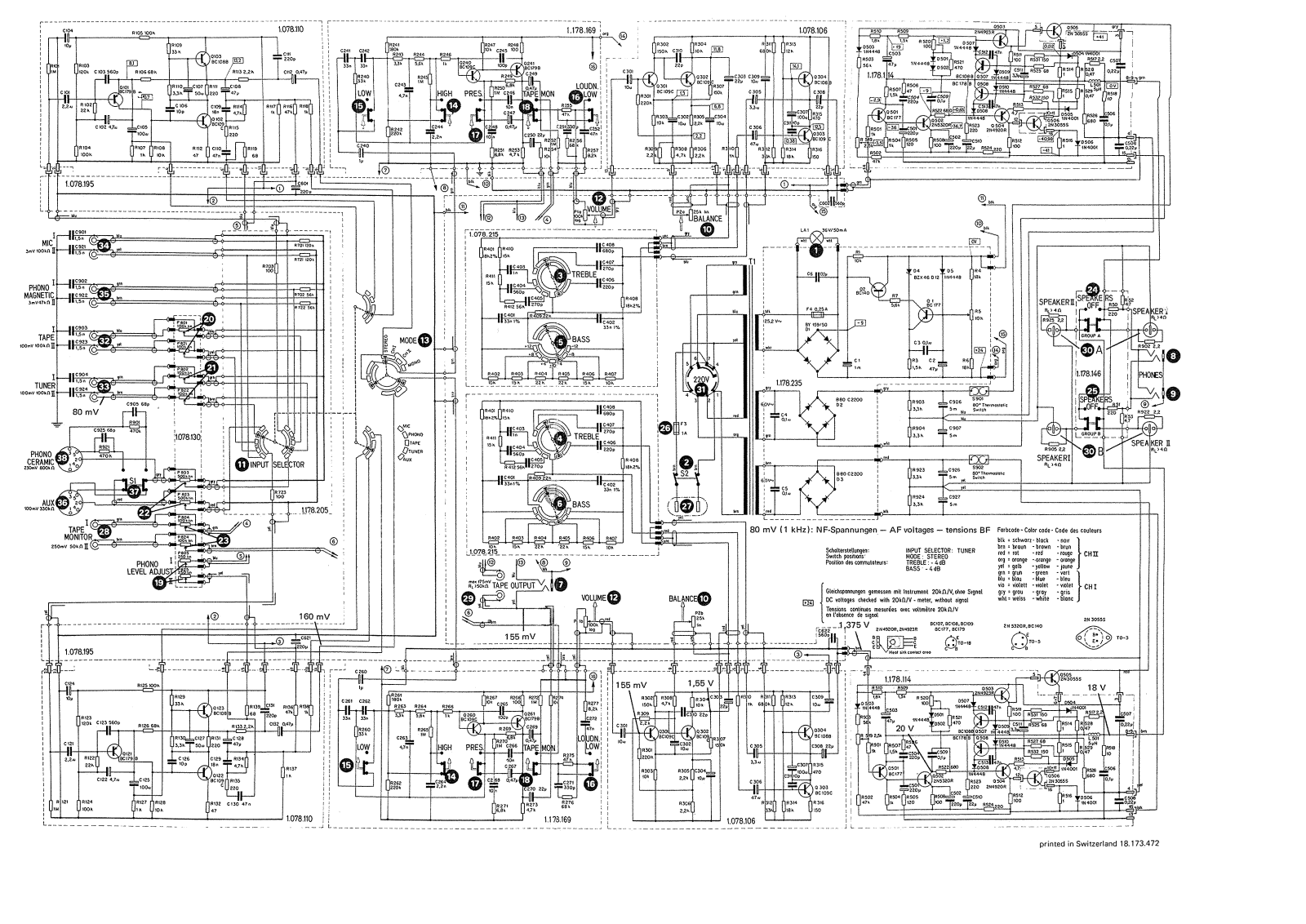 REVOX A 78 Schematic