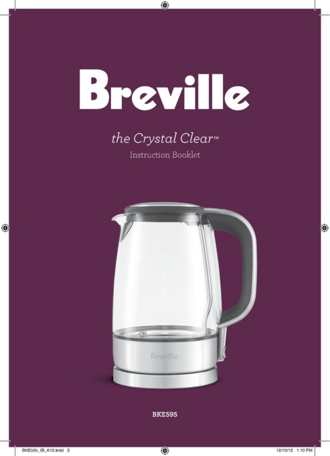 Breville BKE595CLR User Manual