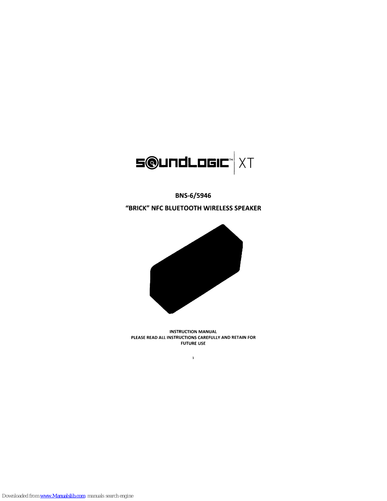 SoundLogic XT BNS-6/59466 Instruction Manual