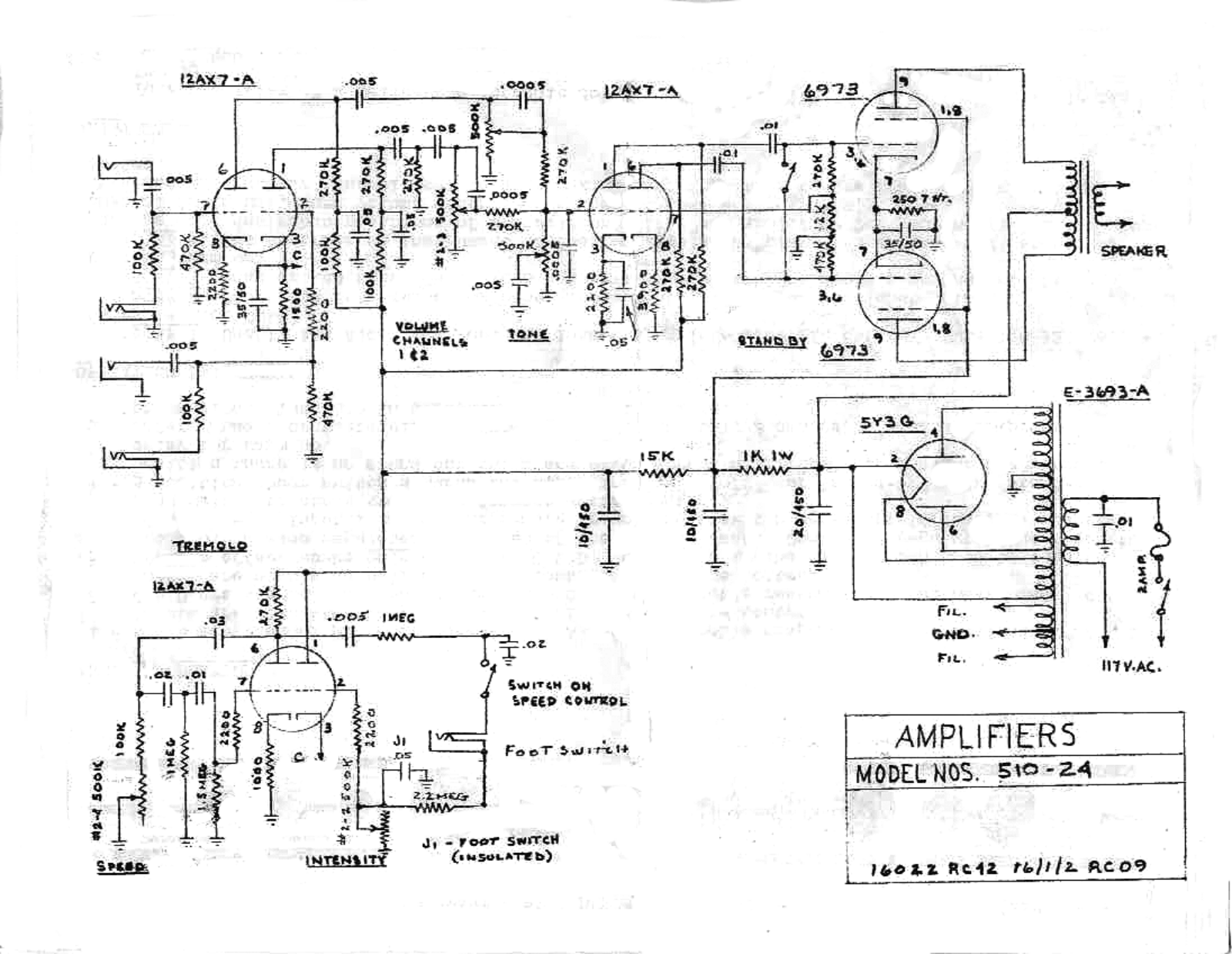 Valco 510 24, 510 schematic