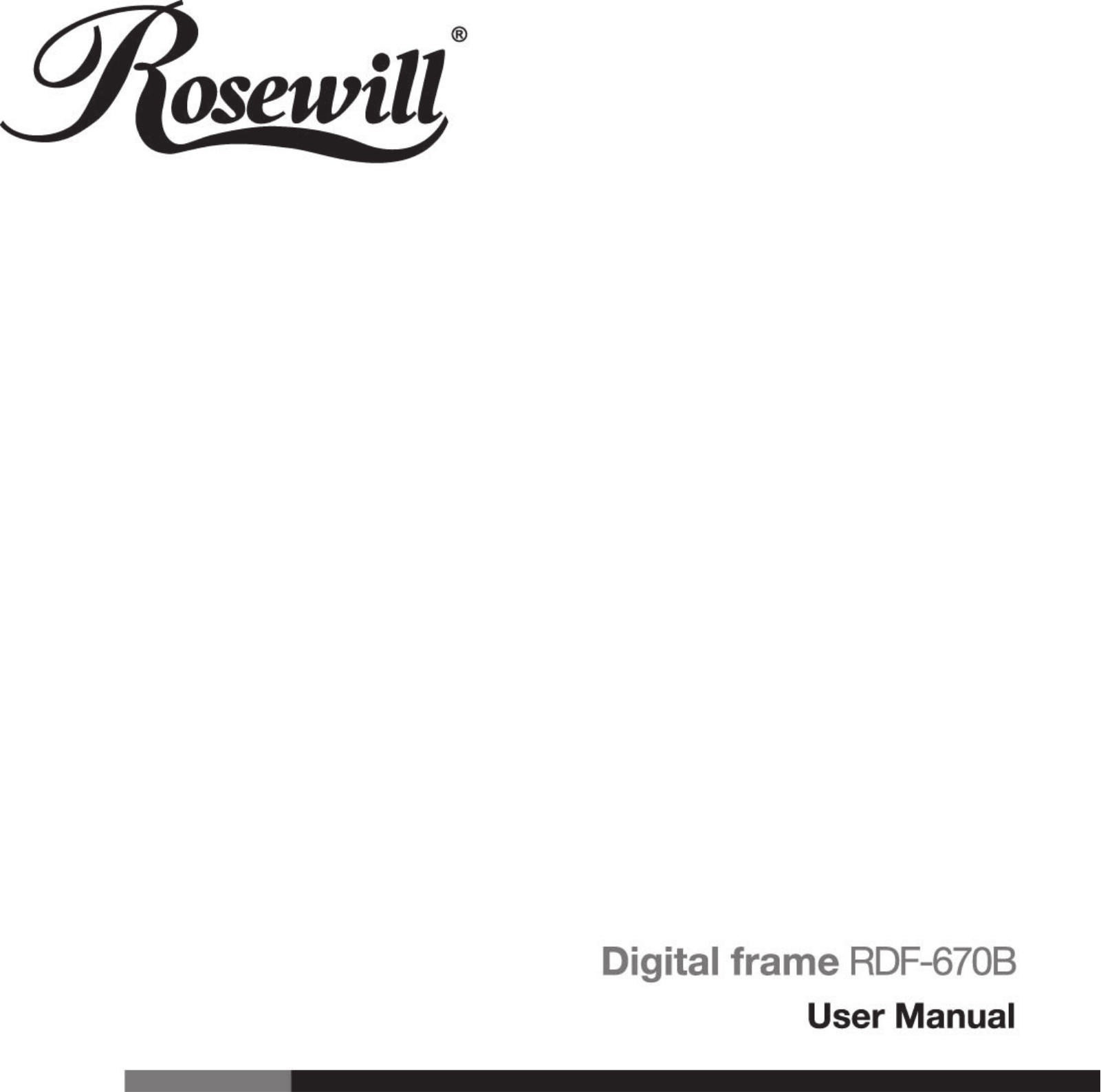 Rosewill RDF-670B User Manual