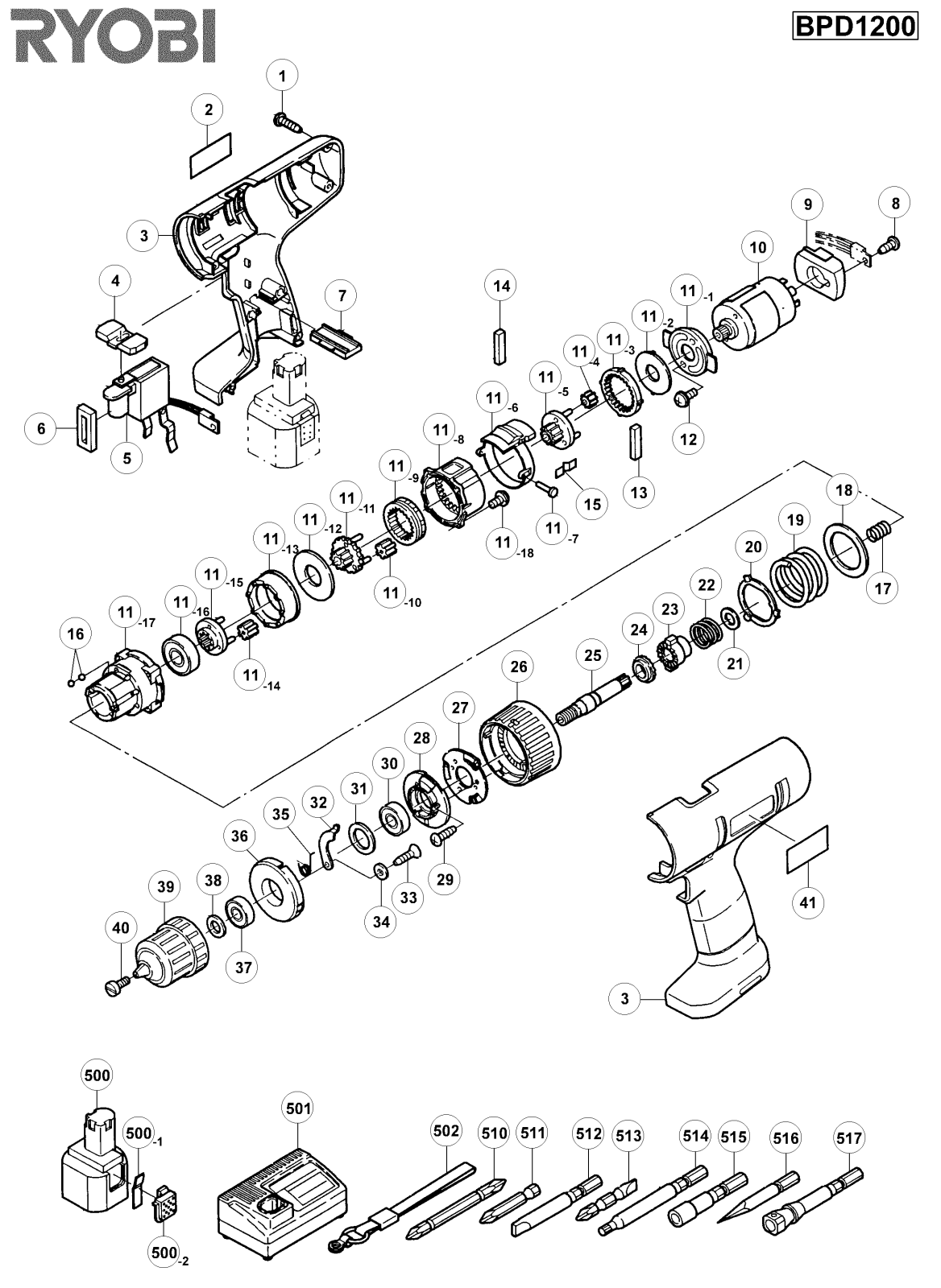 Ryobi BDP1200 User Manual