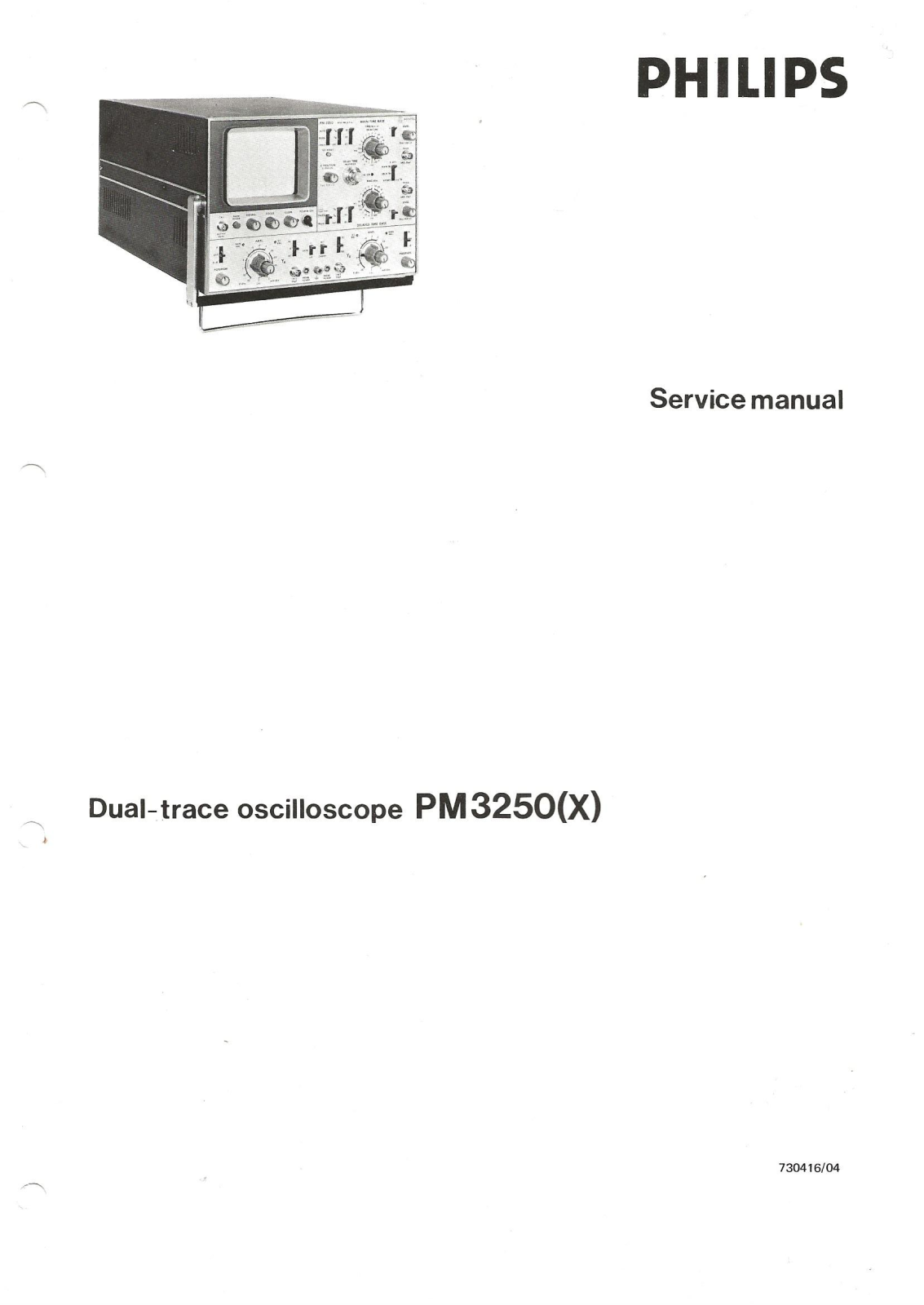 PHILIPS pm3250x, pm3250 Service Manual