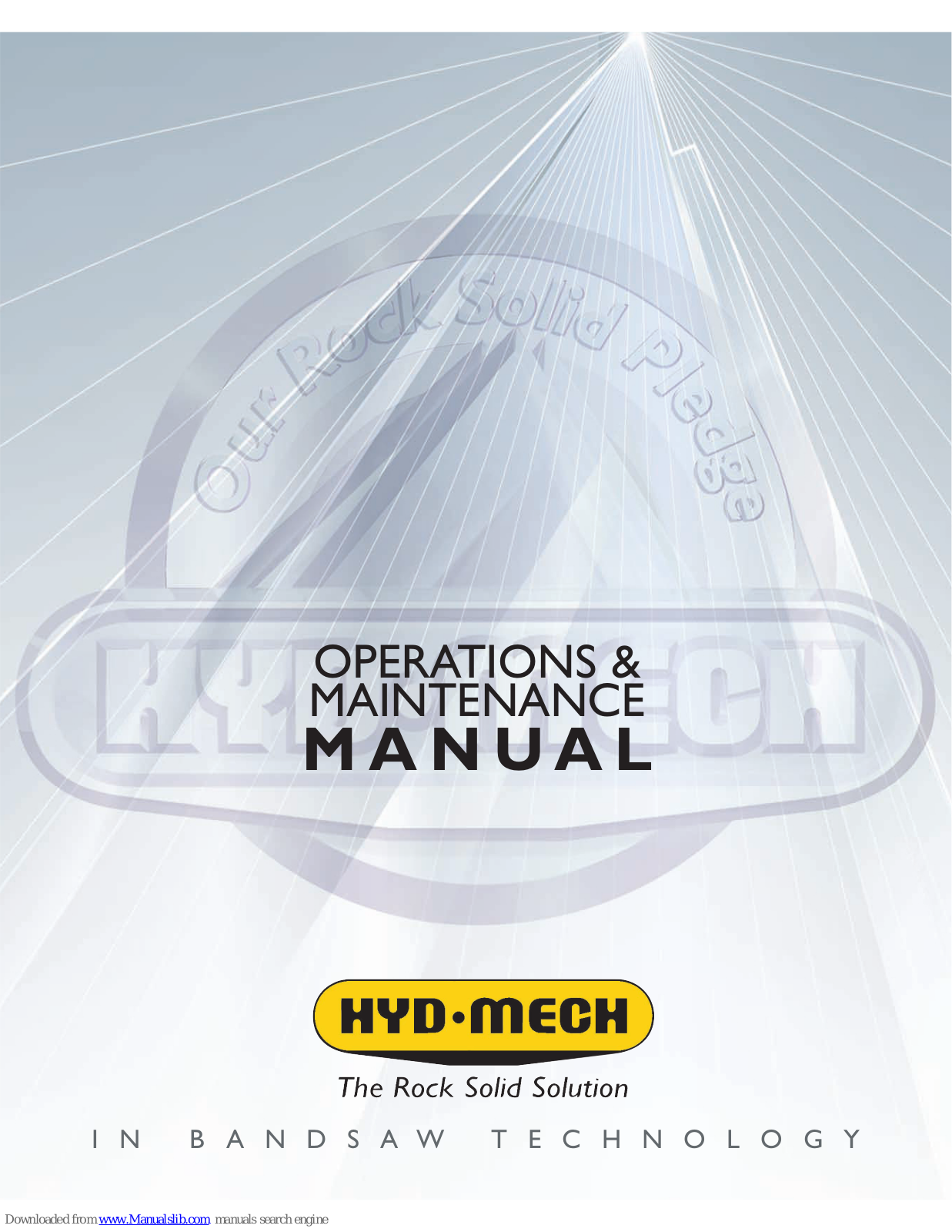 Hyd-Mech S-23H Operation And Maintenance Manual