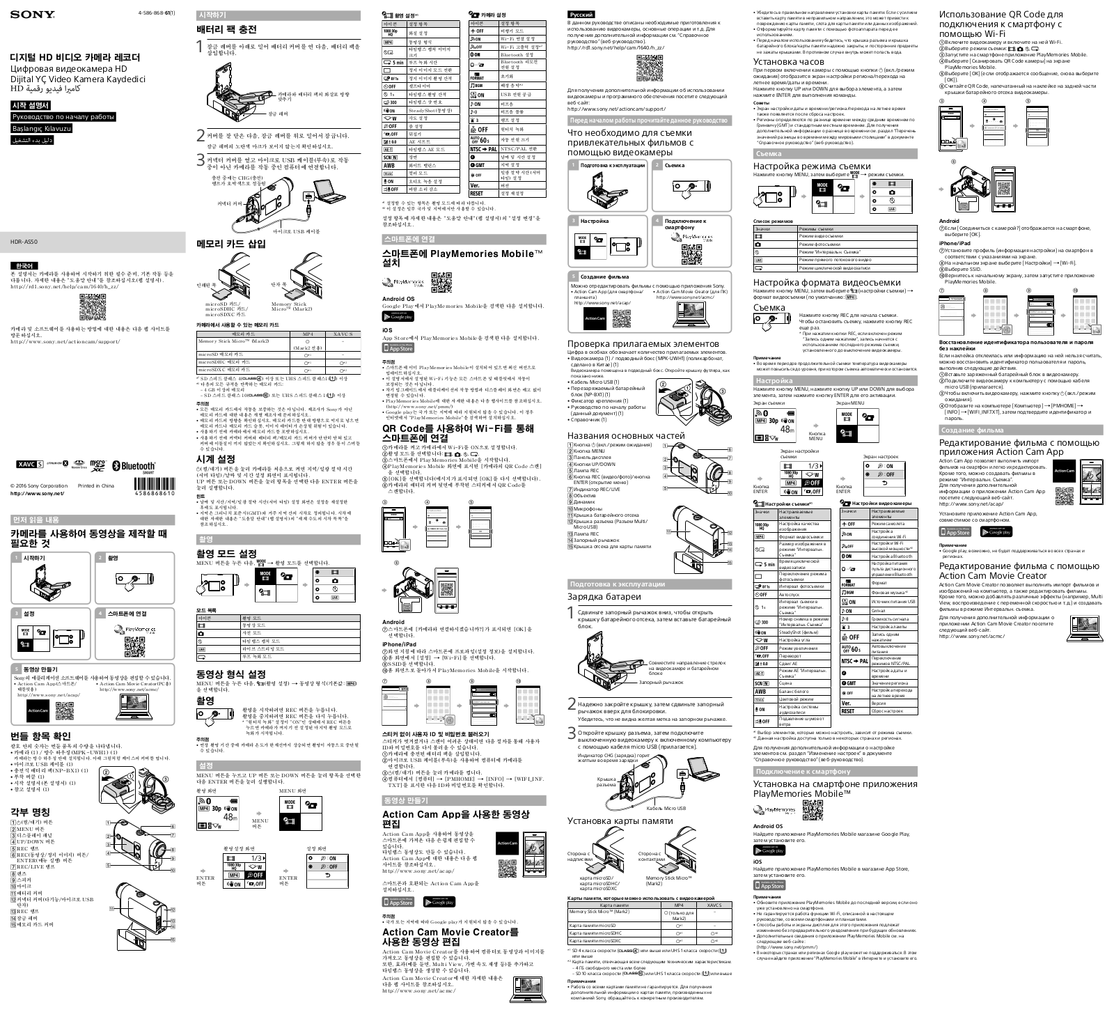 Sony HDR-AS50 User Manual