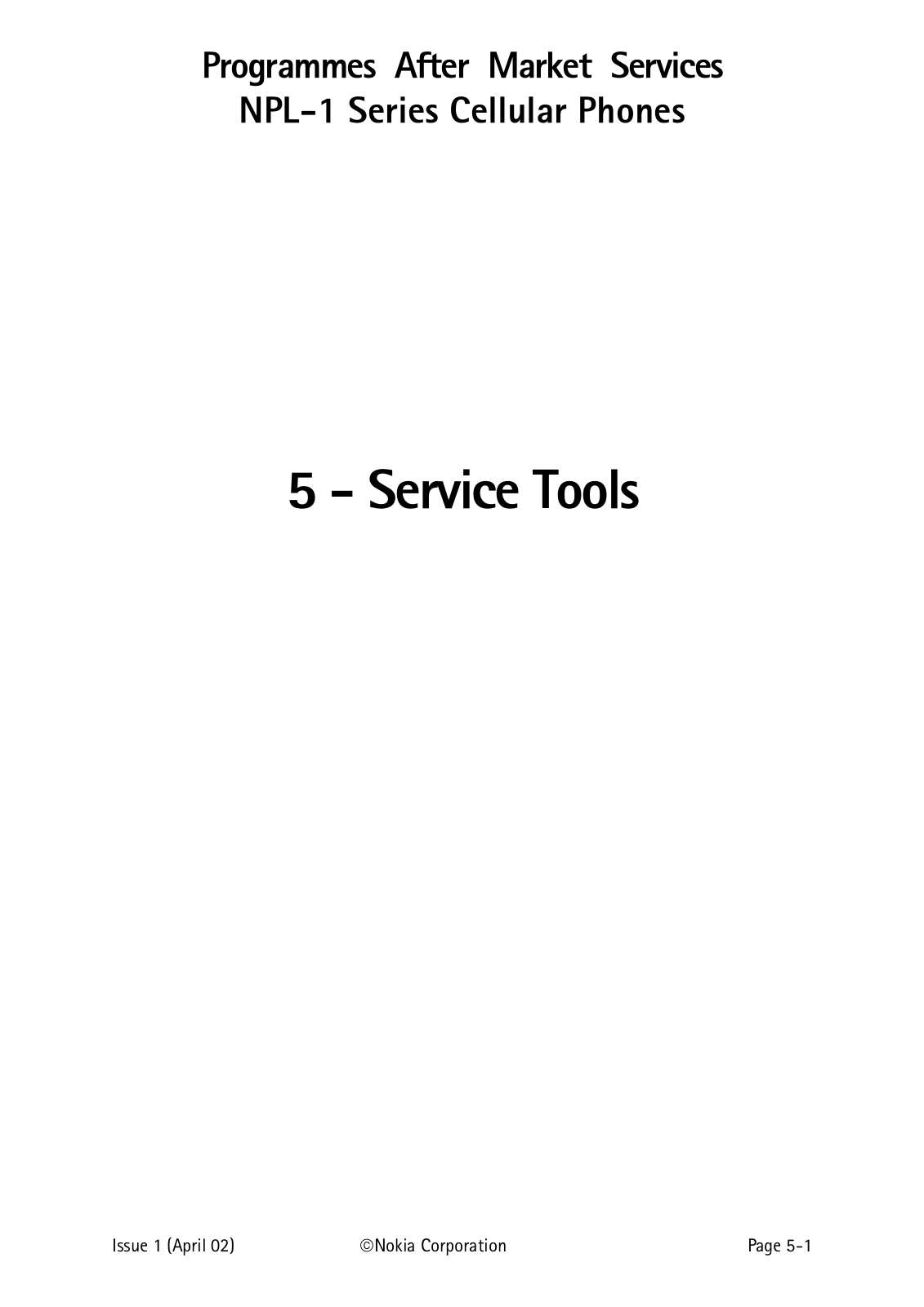 Nokia 6310i Service Manual 6 npl 1