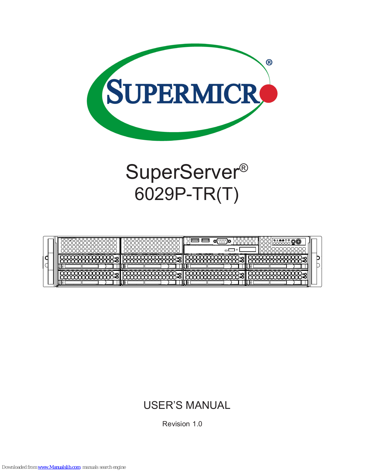 Supermicro SuperServer 6029P-TR, SuperServer 6029P-TRT User Manual