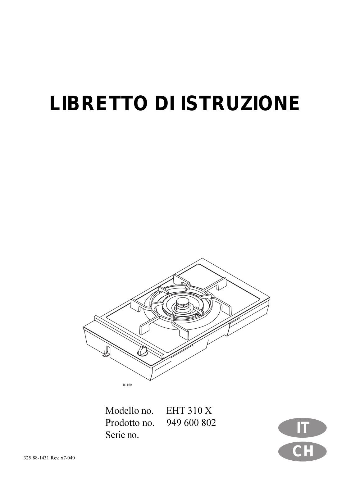 AEG EHT310X User Manual