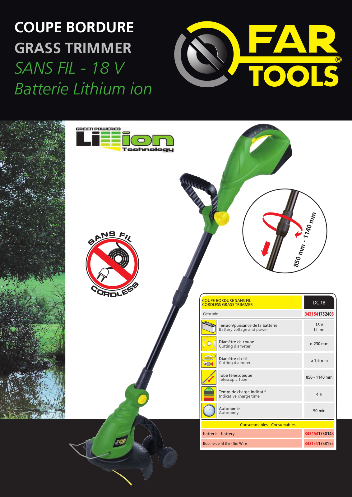 FARTOOLS DC 18 User Manual