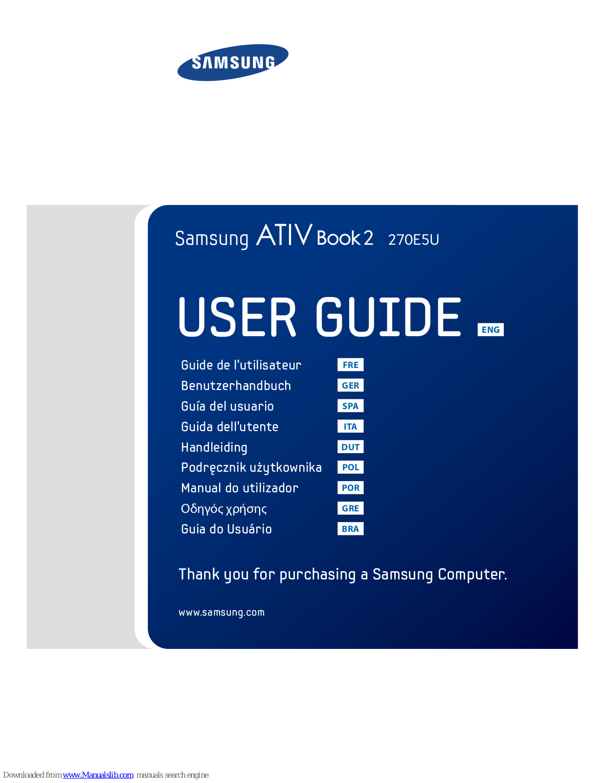 Samsung ATIV Book 2 270E5U, ATIV book 4 np450r4v, ATIV book 4 np450r5v User Manual