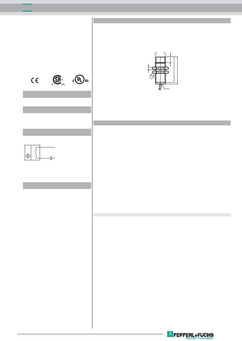 Pepperl Fuchs NCN12-18GM50-Z4 Data Sheet