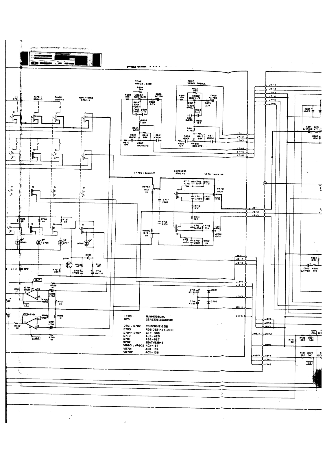 Pioneer sa9602 Schematic