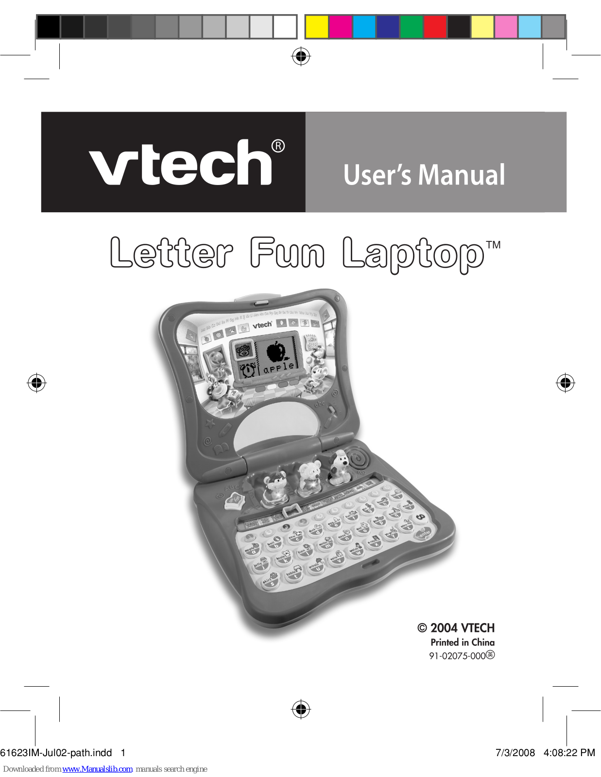 VTech 61623, Letter Fun Laptop User Manual - ManualMachine.com