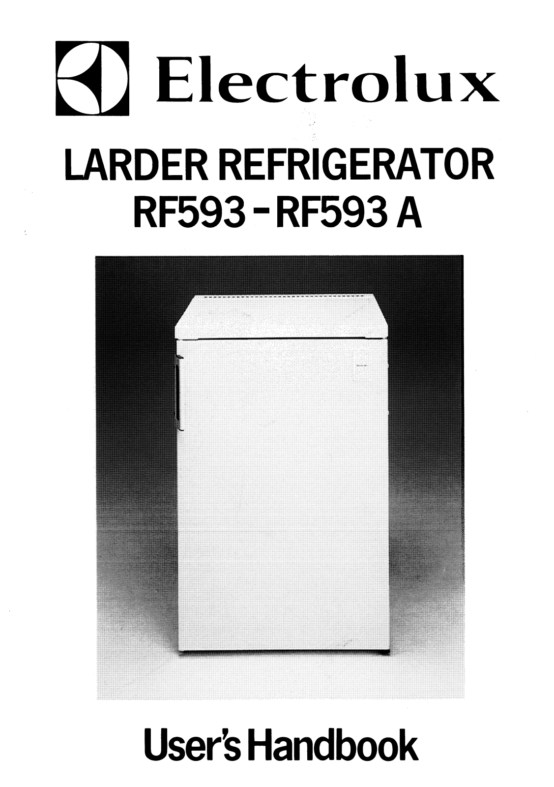 Electrolux RF593, RF593A User Manual