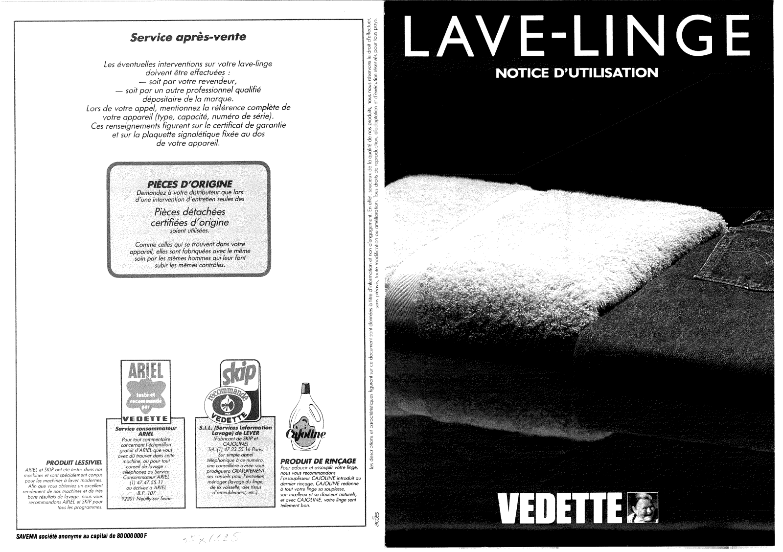 VEDETTE 5585SBD User Manual