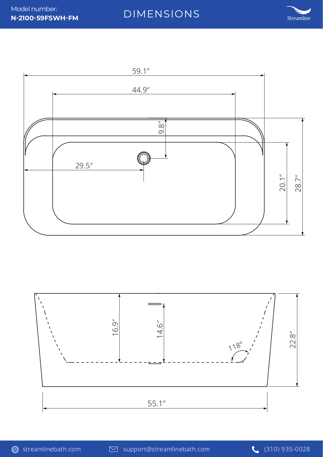Streamline Bath SLBH8064 Specifications - ManualMachine.com