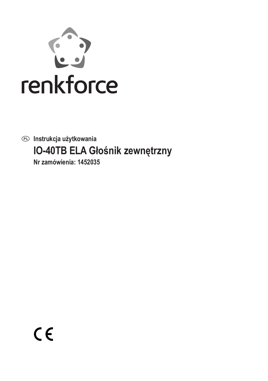 Renkforce 1452035 Operating Instructions