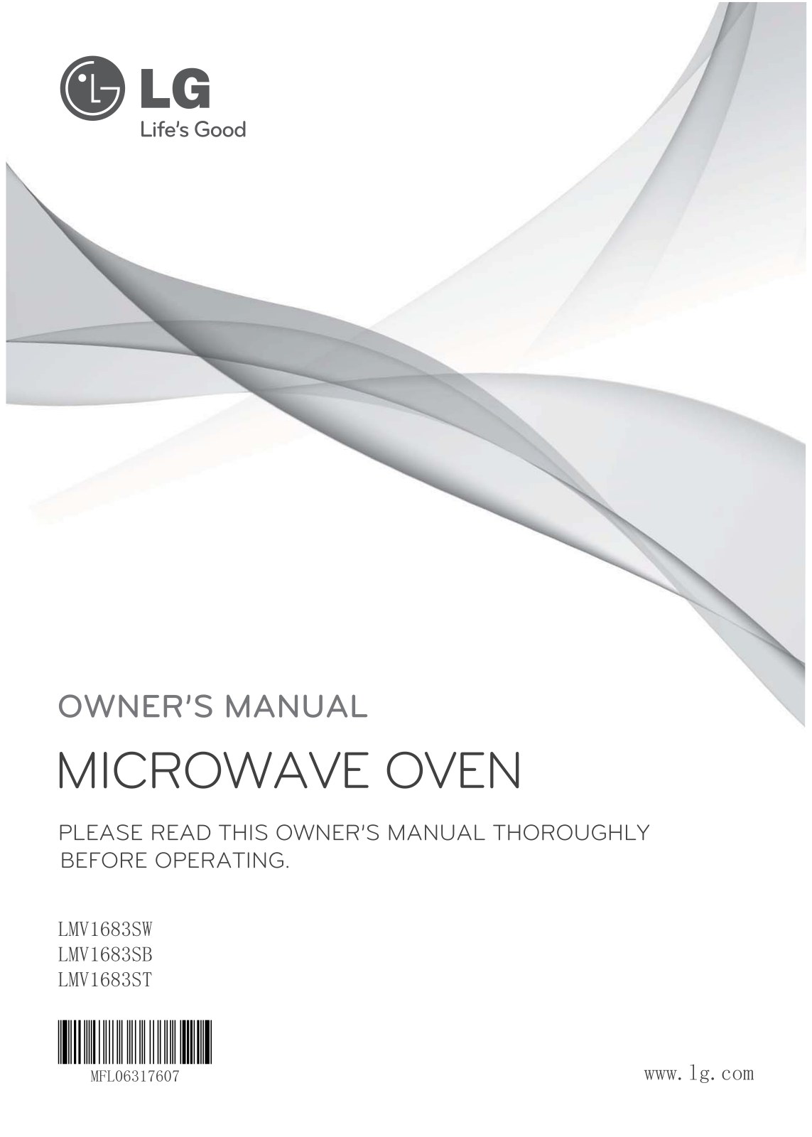 Lg Lmv1683sb Owner's Manual