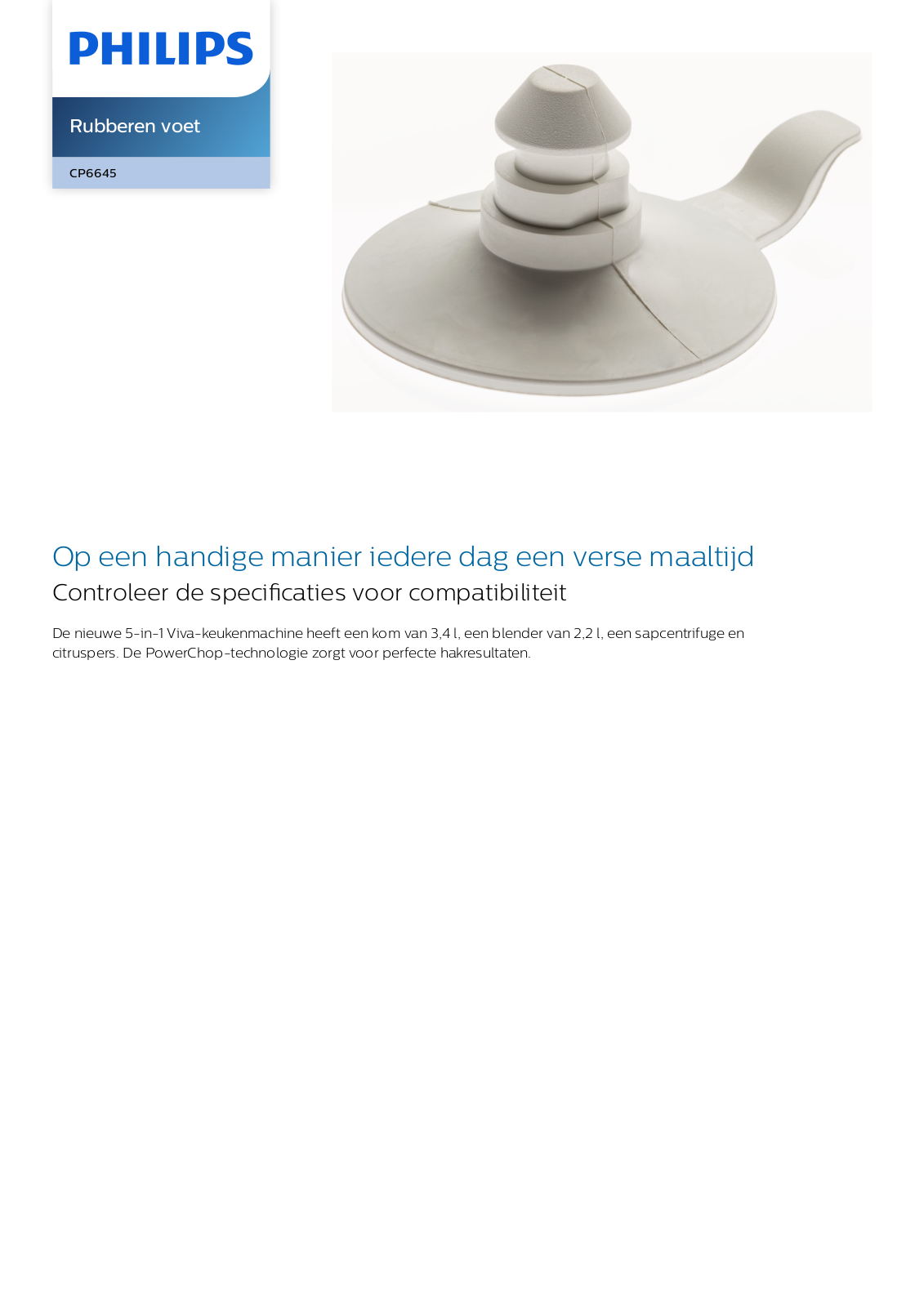 Philips CP6645/01 Leaflet - ManualMachine.com