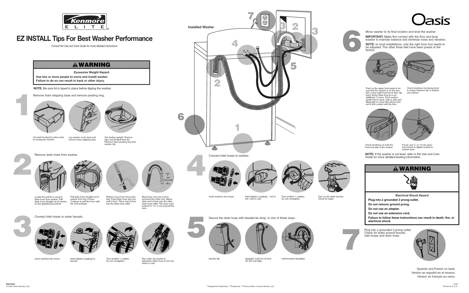 Kenmore Elite 11027152601, 11027152600, 11027092603, 11027092601, 11027087604 Installation Guide - ManualMachine.com