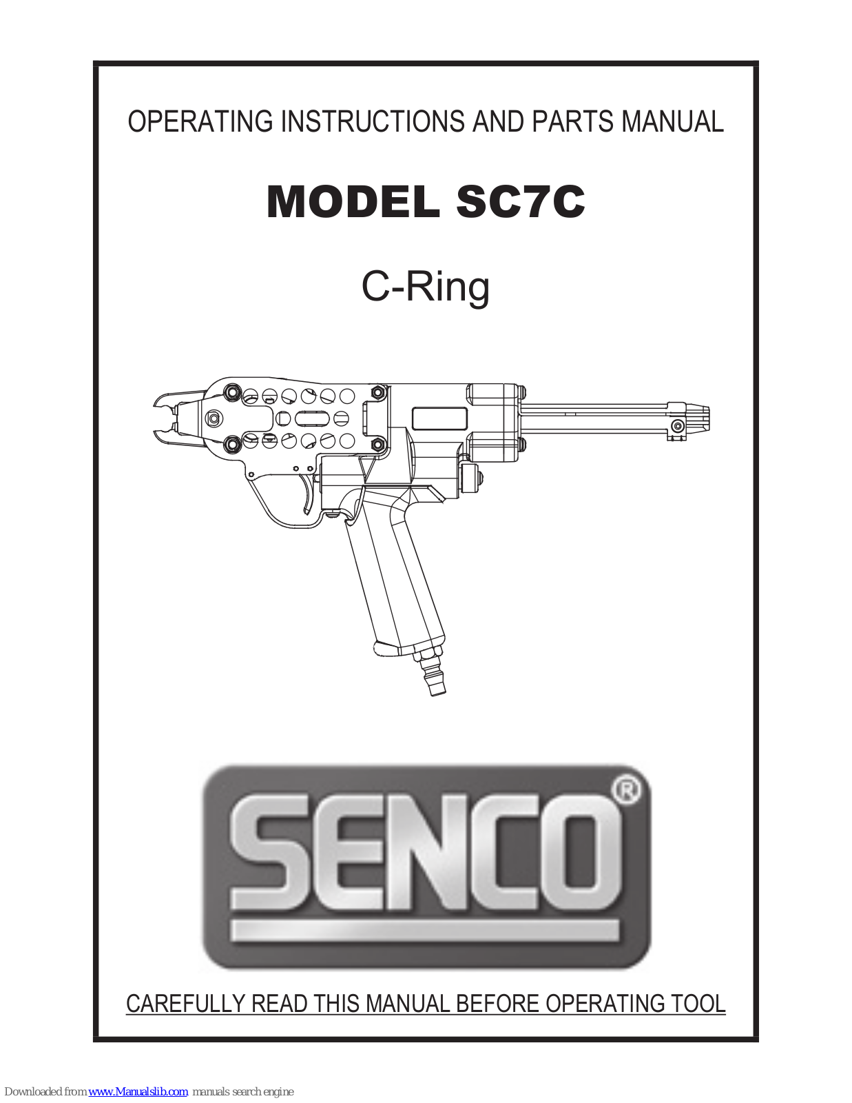 Senco SC7C Operating Instructions And Parts Manual