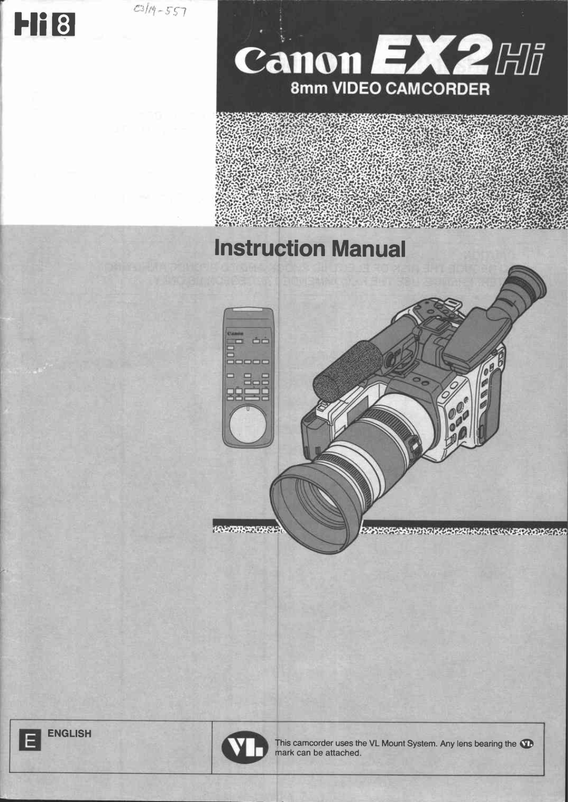 Canon EX 2 Hi User Manual