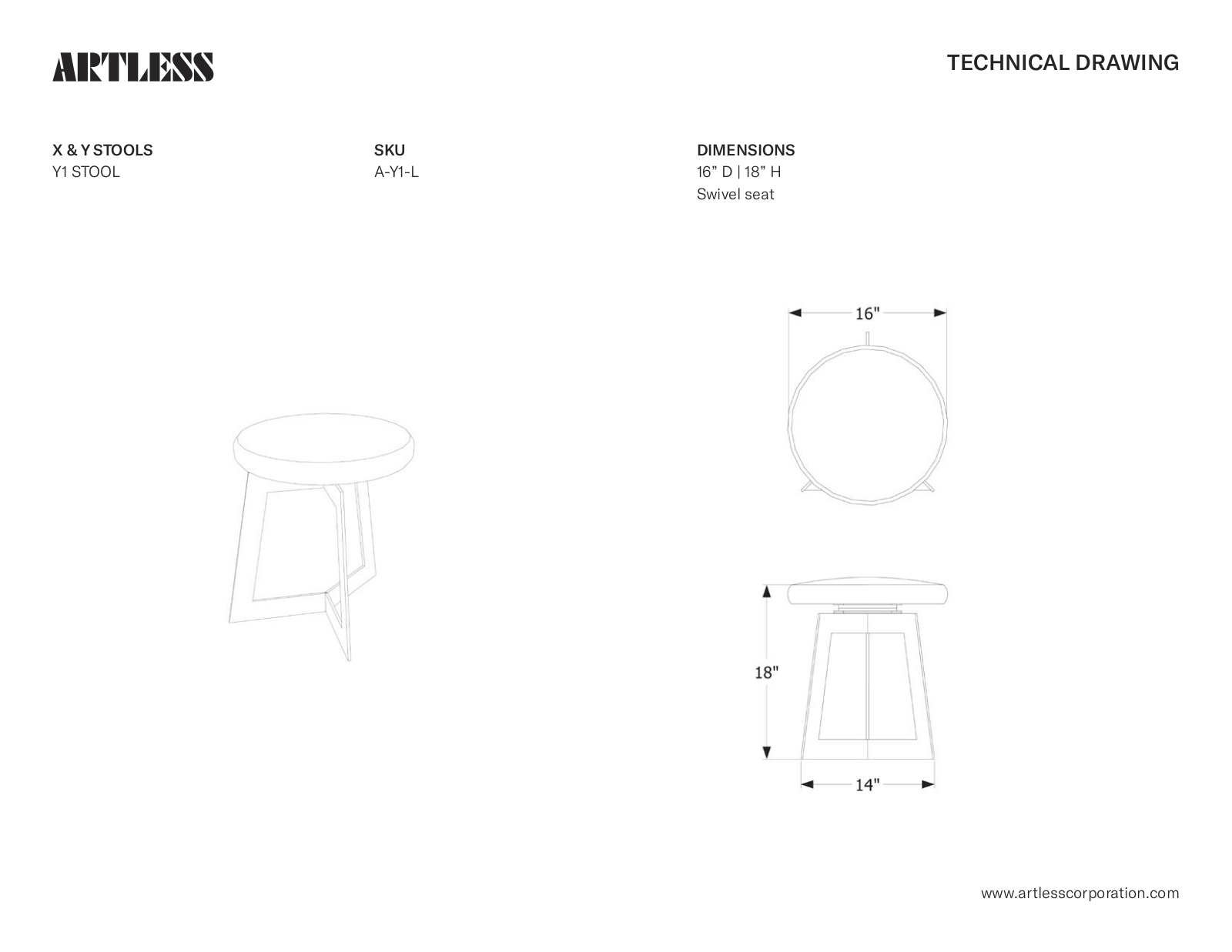 ARTLESS LYS10023 Dimensions - ManualMachine.com