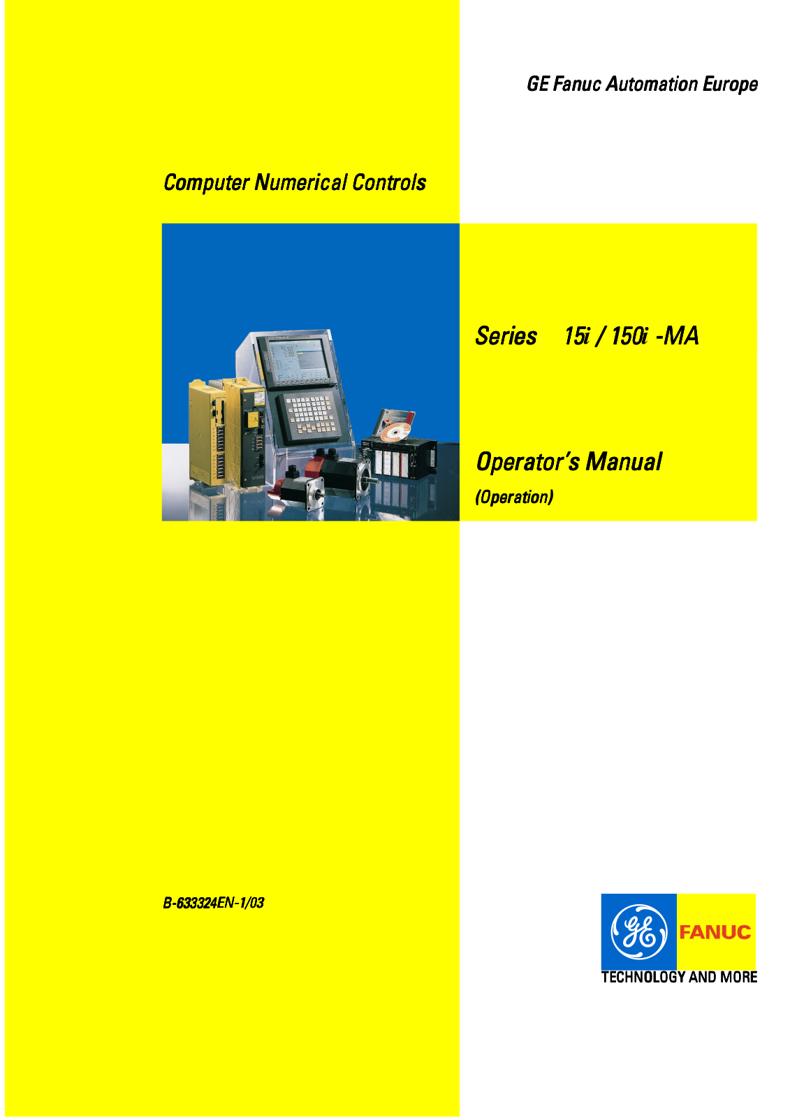 fanuc 15iMA, 150i-MA Operators Manual