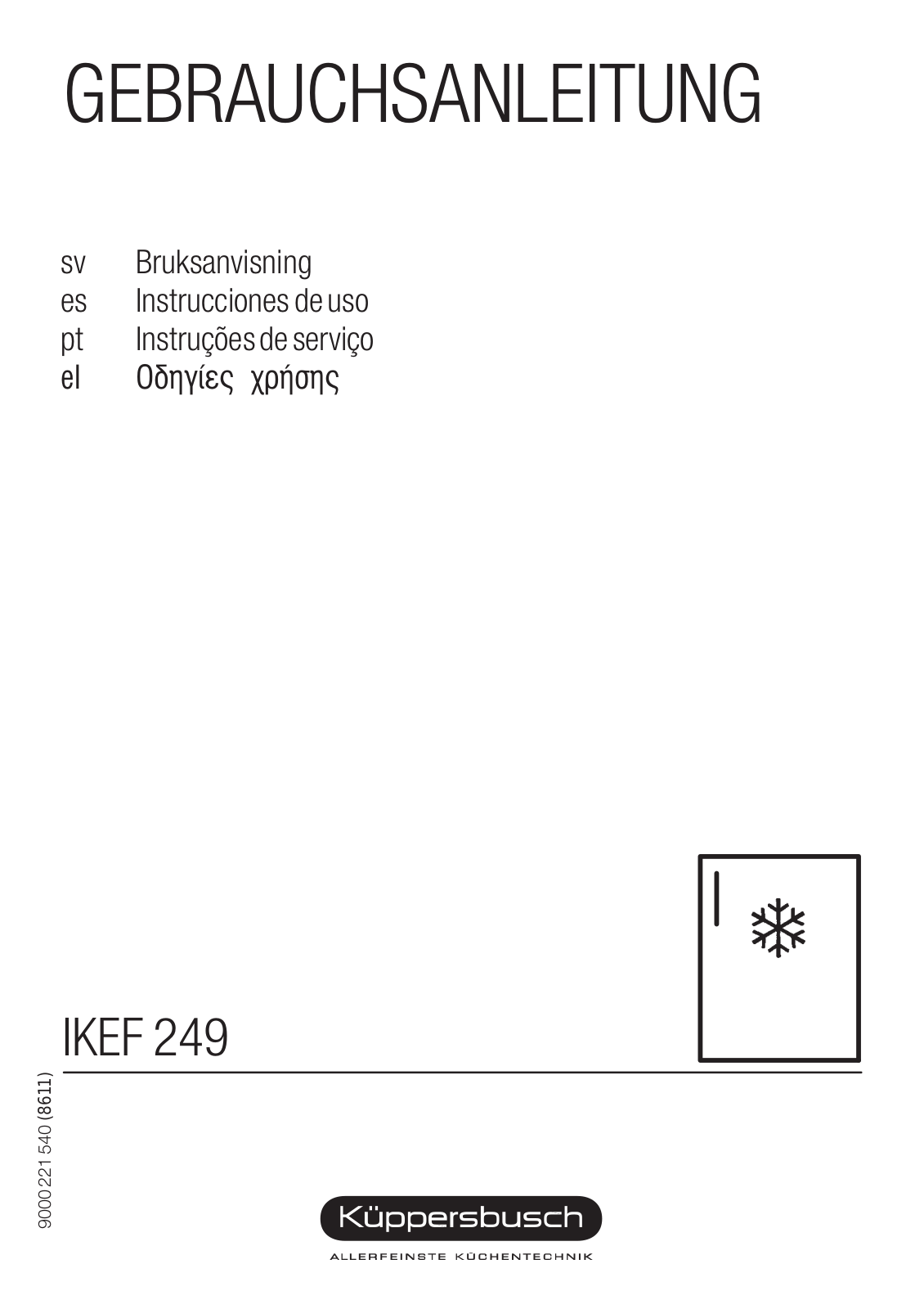 Siemens KIFKBN9 User Manual