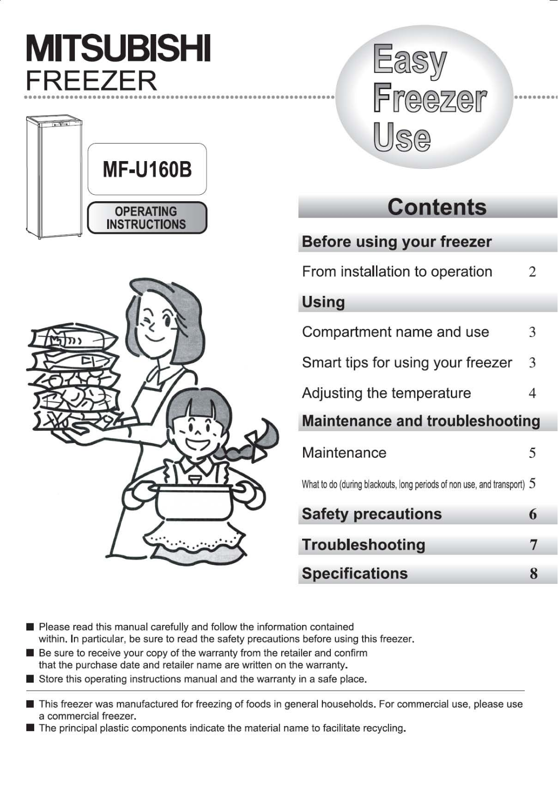 Mitsubishi Electronics MF-U160B User Manual