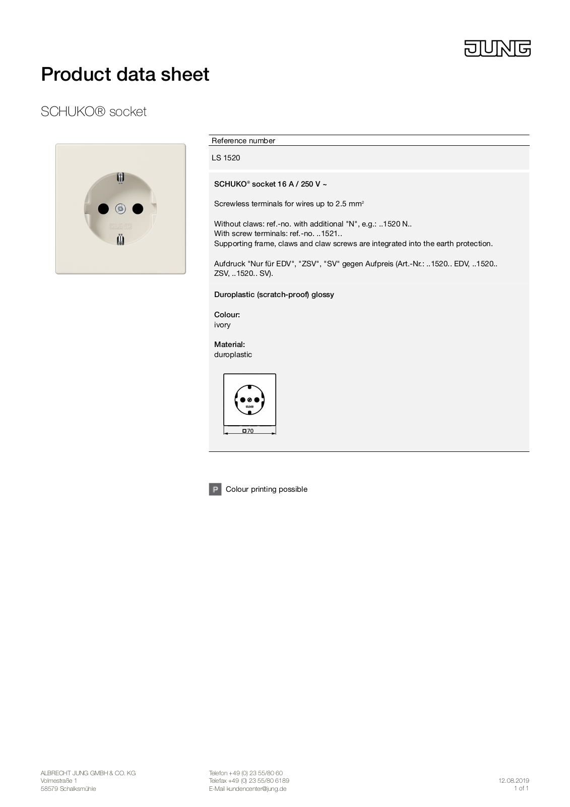 Jung LS 1520 User Manual