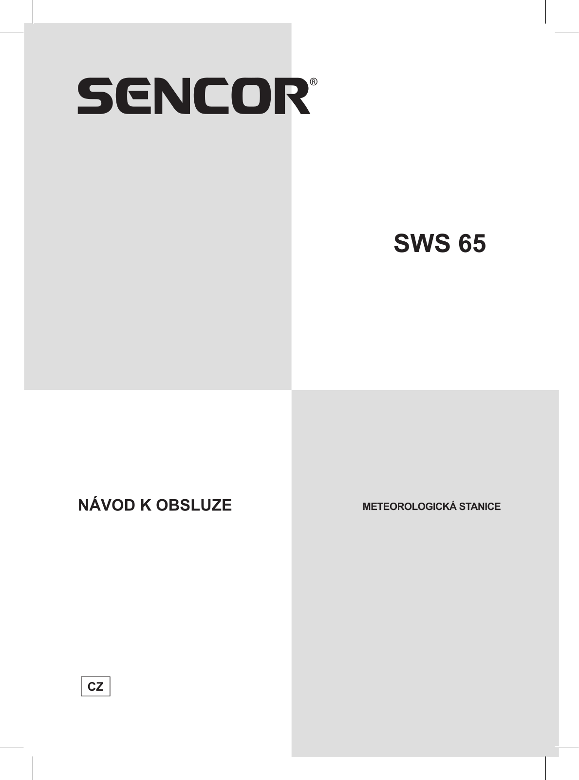 Sencor SWS 65 User Manual