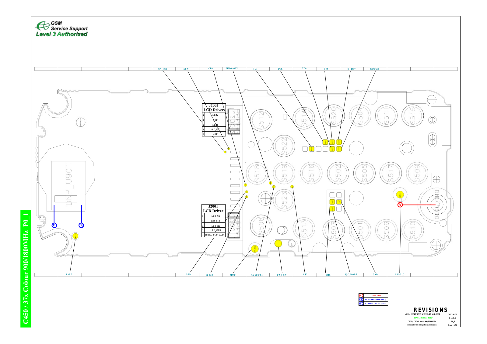 Motorola C450 Schematics