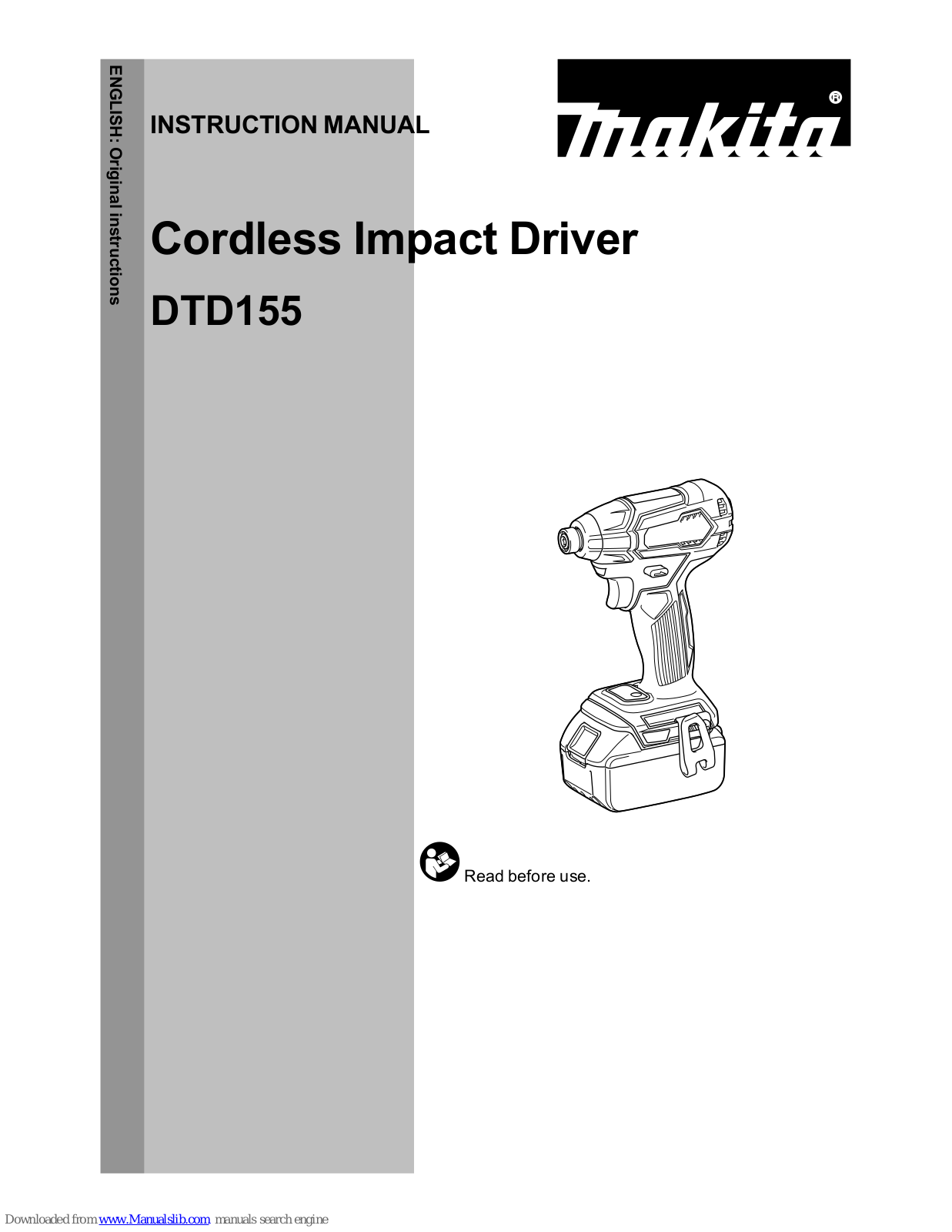 Makita DTD155 Instruction Manual