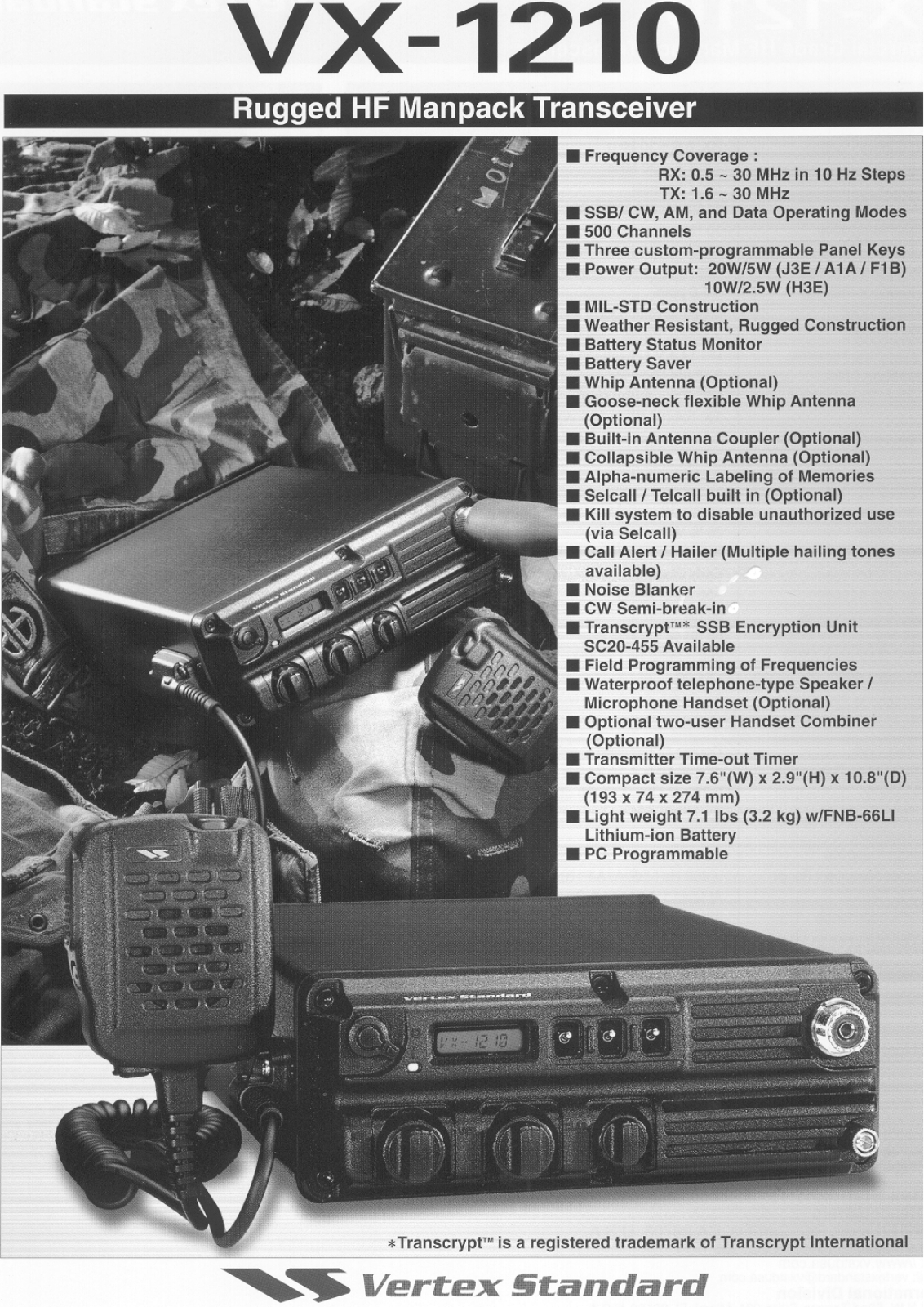 Vertex VX-1210 brochure