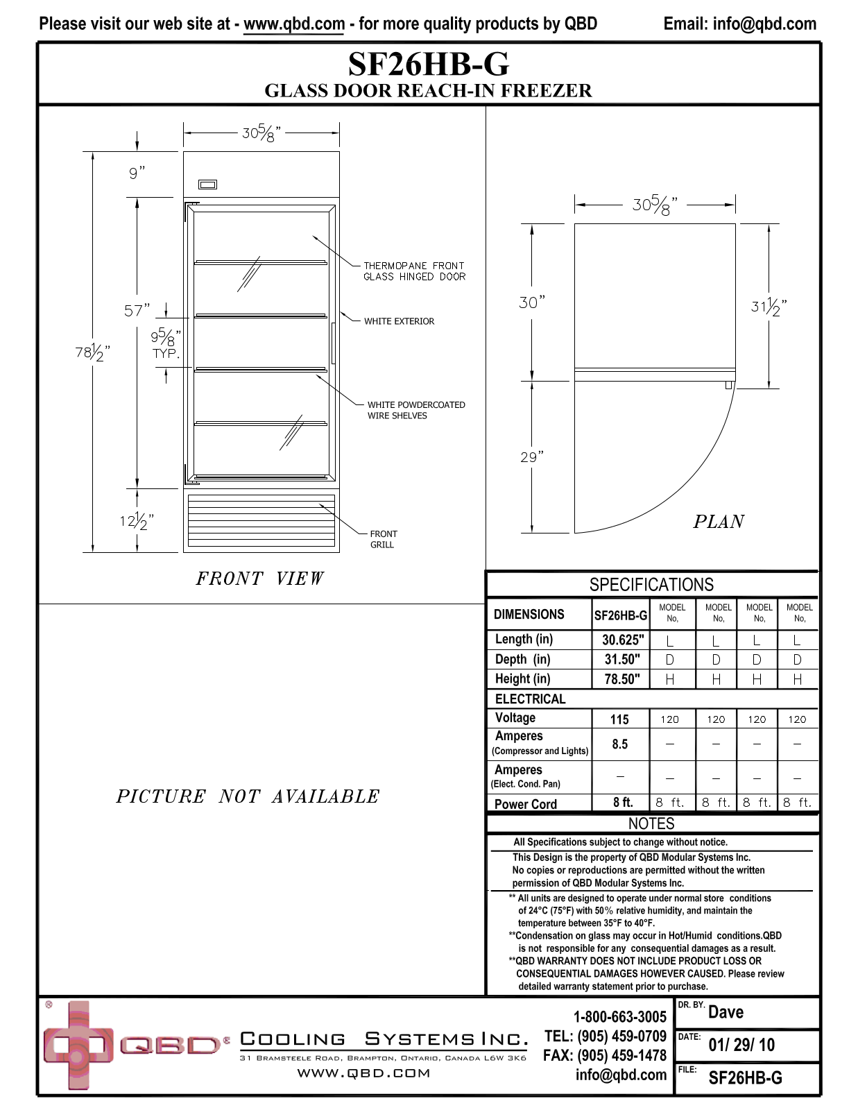 QBD SF26HB-G User Manual