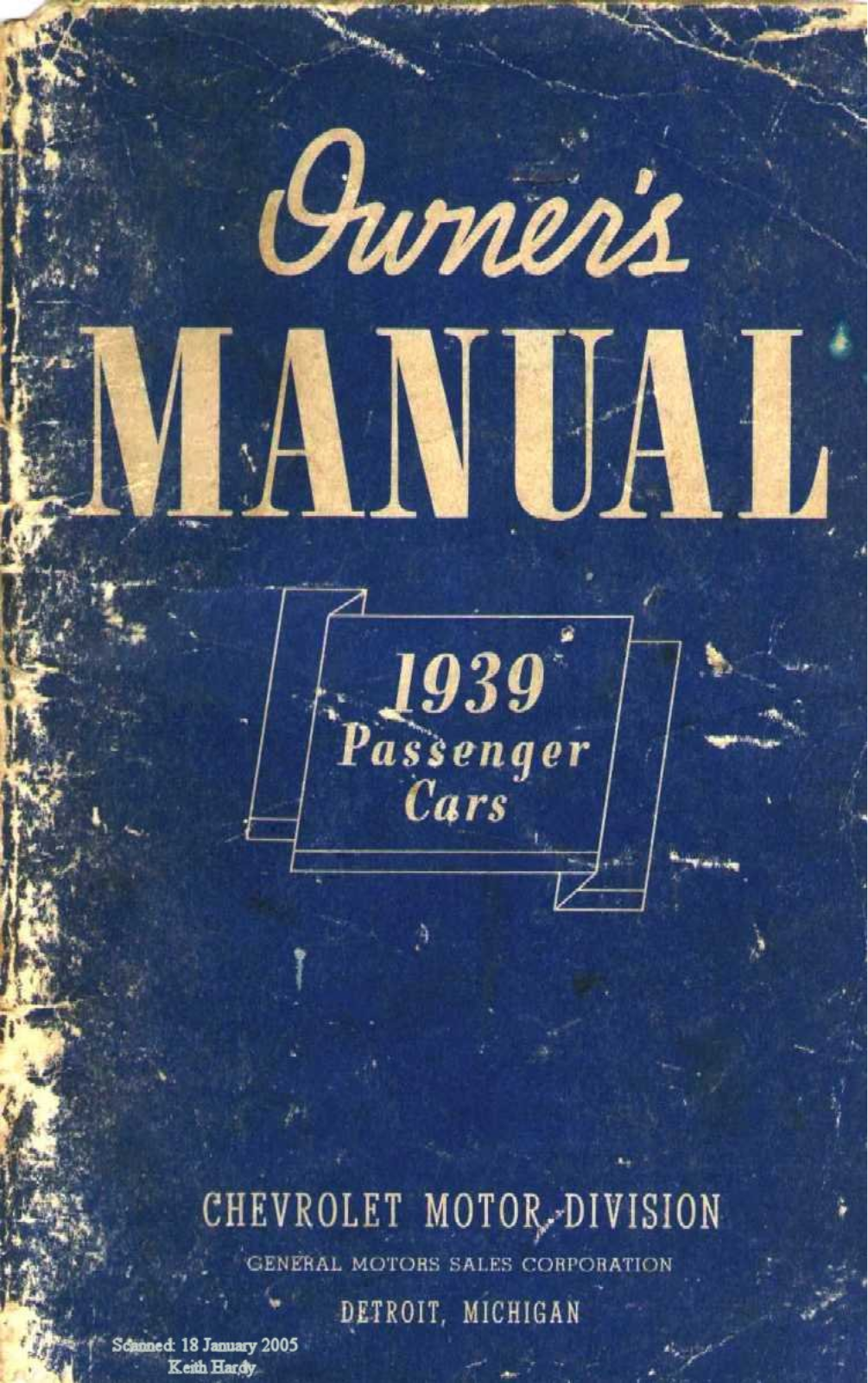 Chevrolet Passenger Car Owners Manual