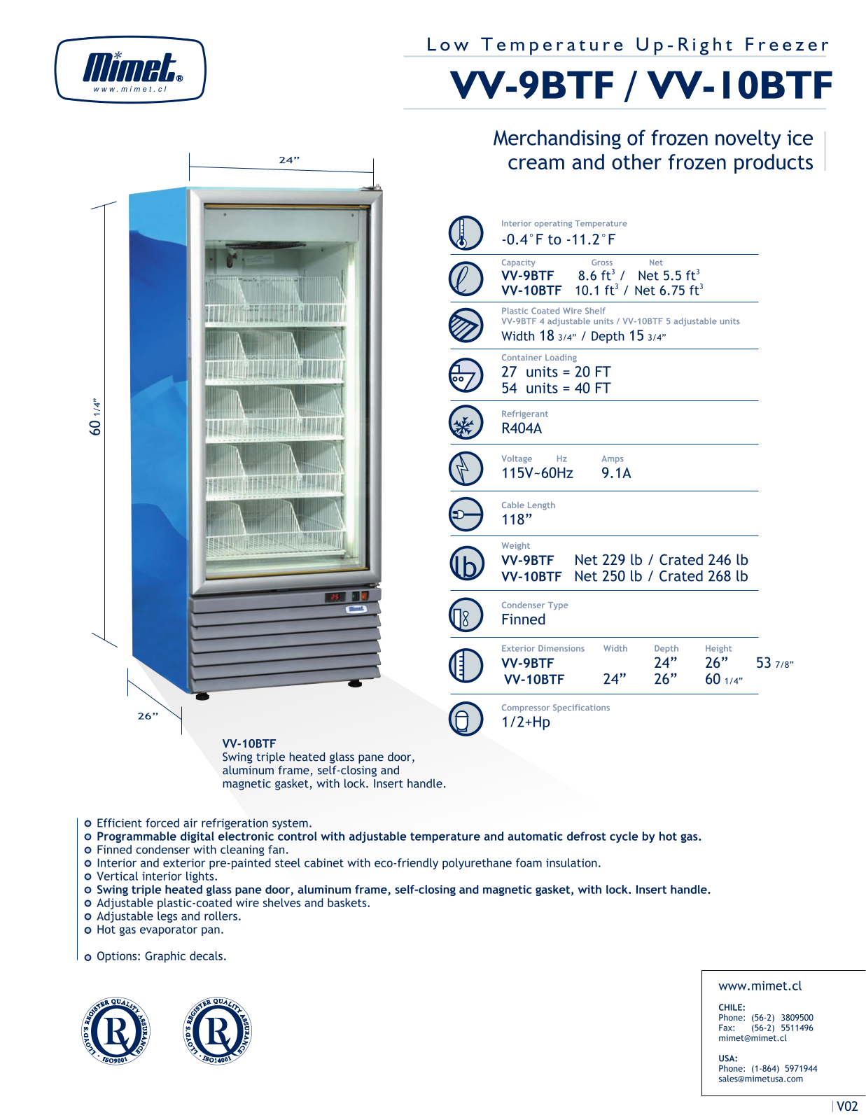 Mimet VV-10BTF User Manual