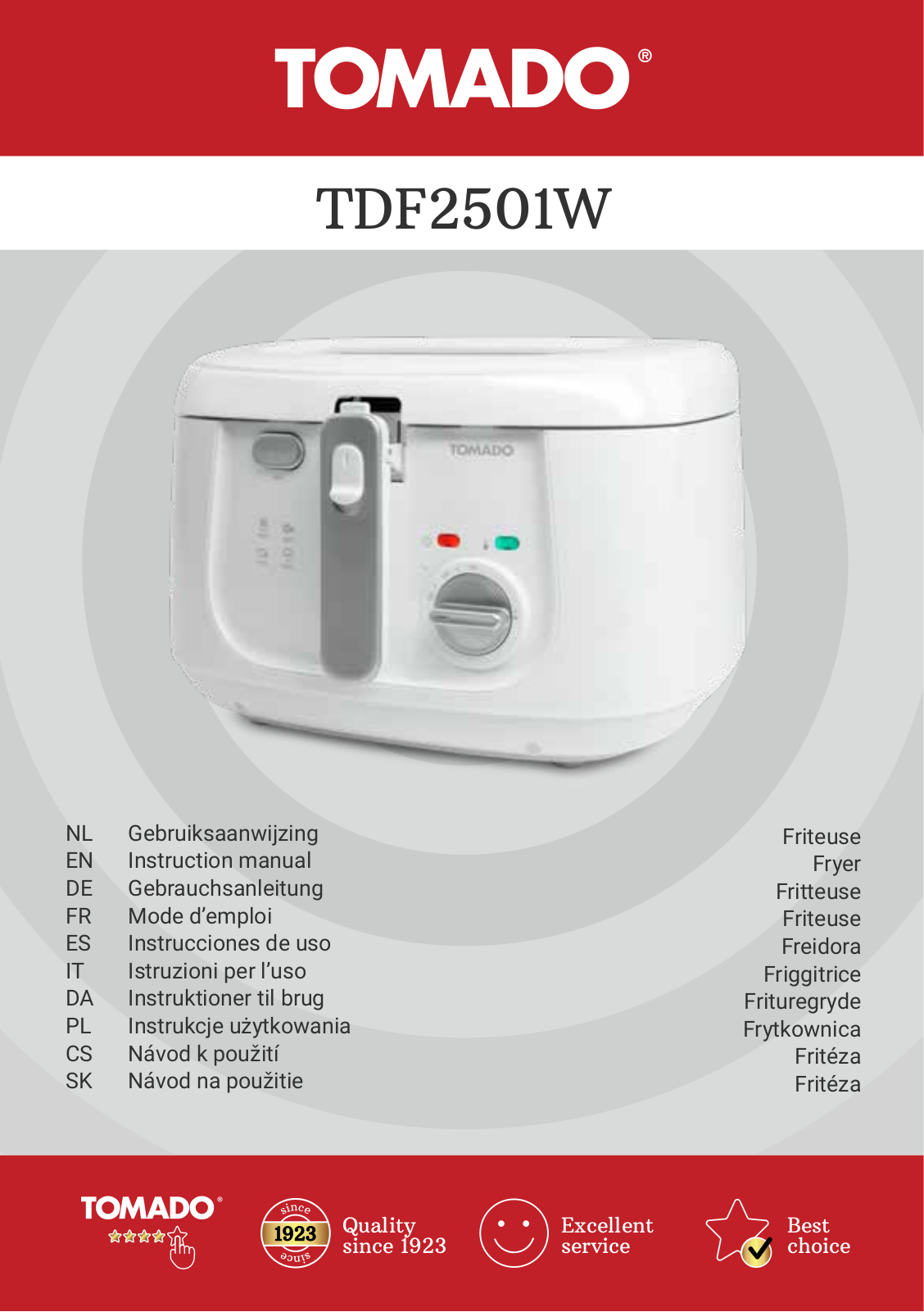 Tomado TDF2501W User guide - ManualMachine.com