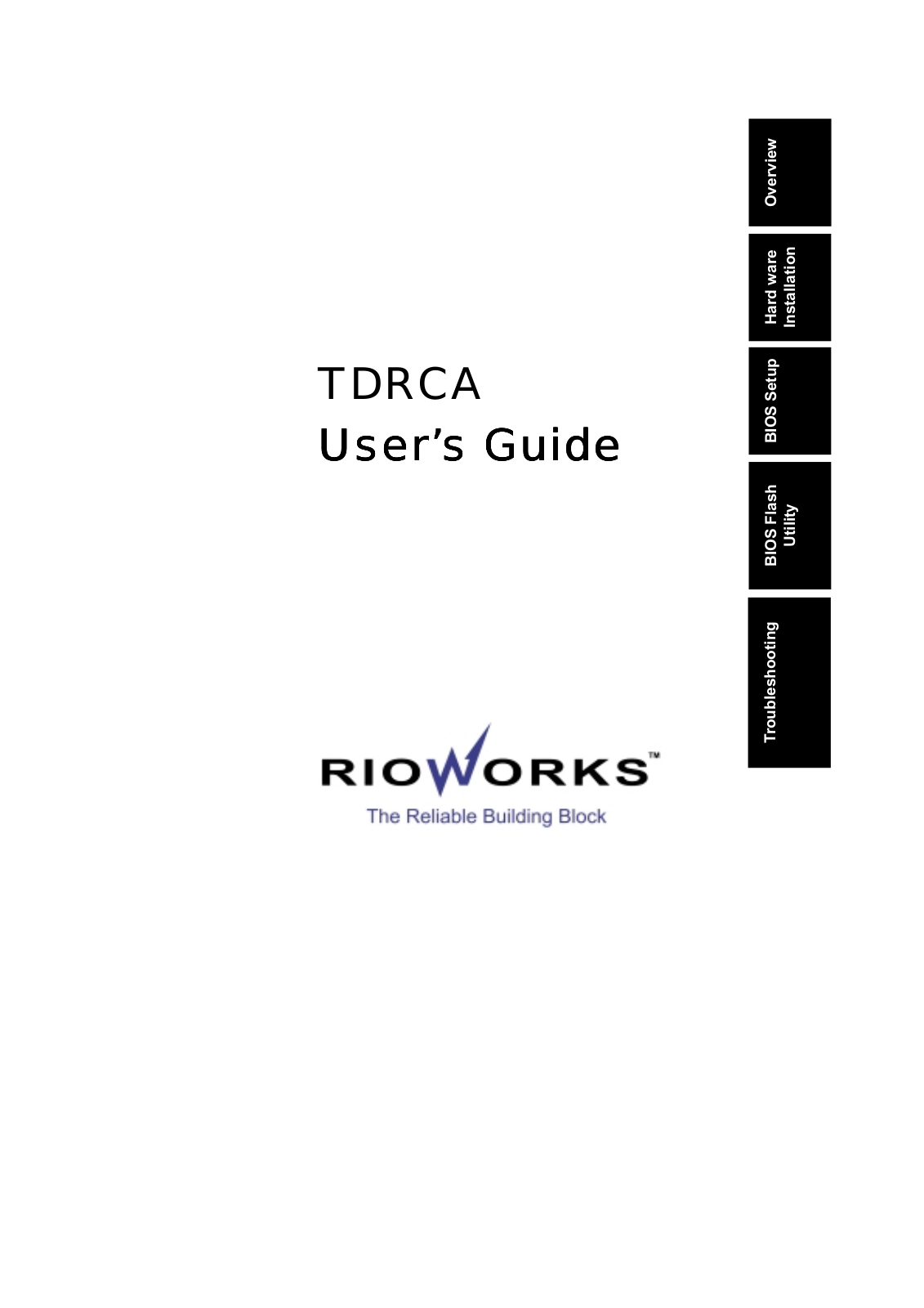 RioWorks TDRCA User Manual - ManualMachine.com