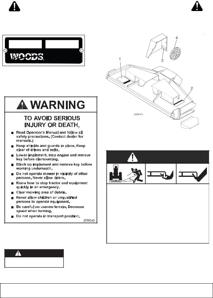 Woods Equipment L59A-3, L306A-3 User Manual