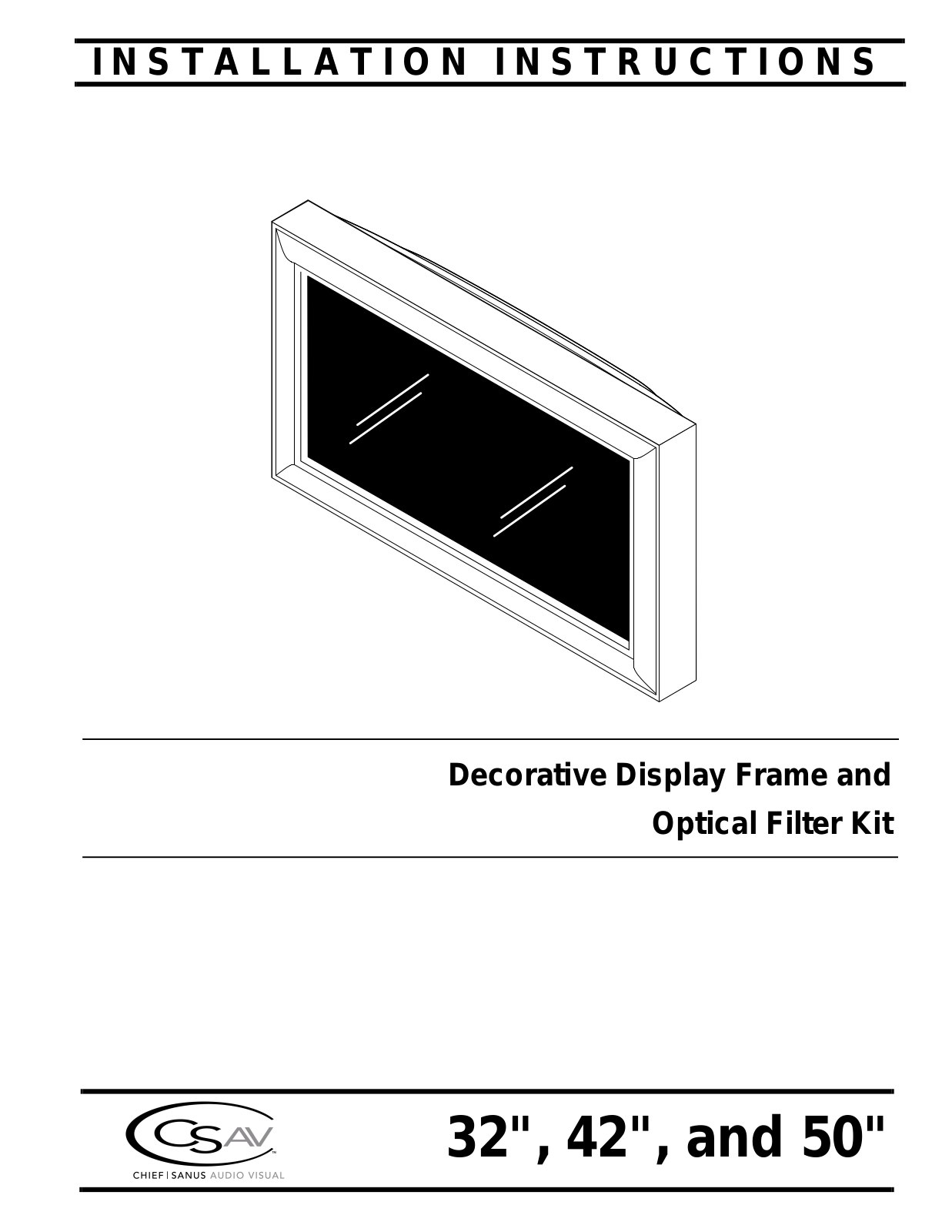 Sanus F42OA, F50A, F42A, F32OA, F50OA User Manual