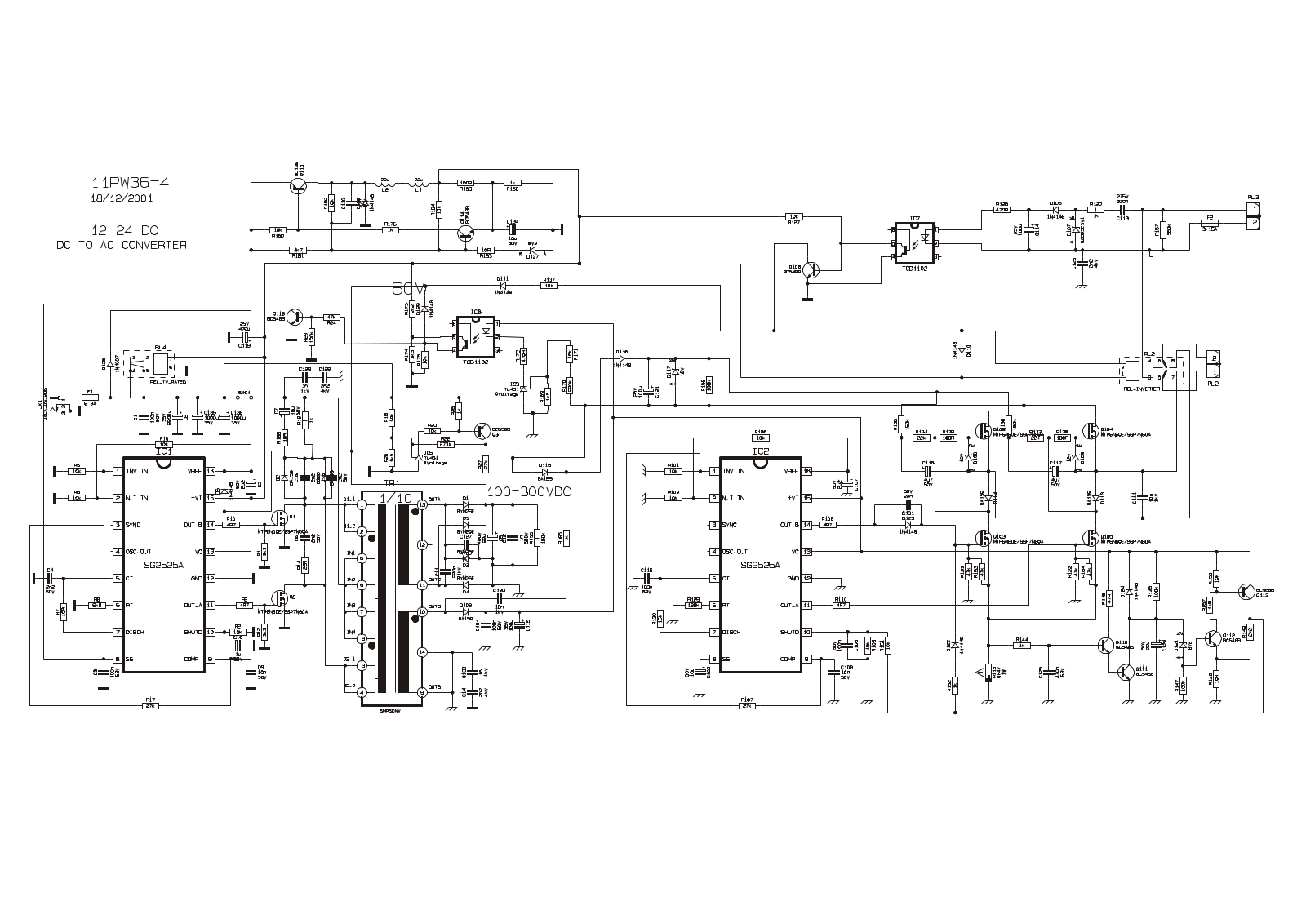 VESTEL AK36 Schematics Power Supply