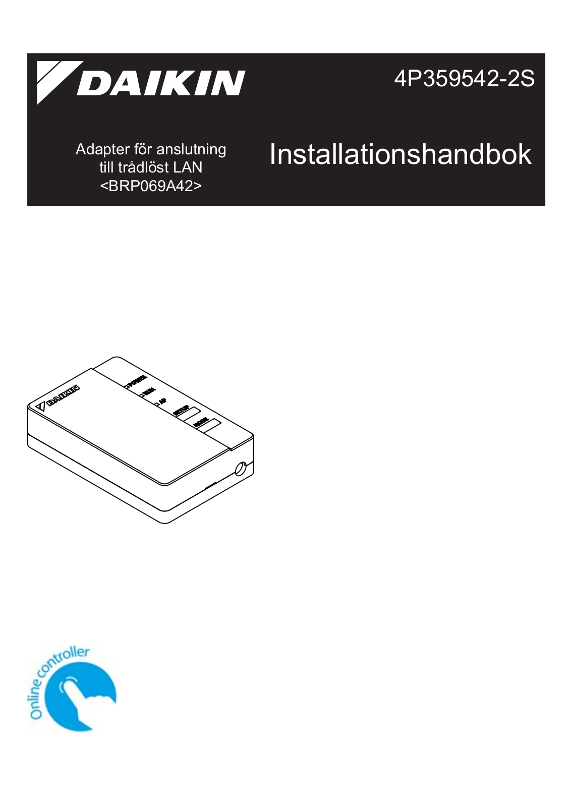 Daikin BRP069A42 Installation manuals