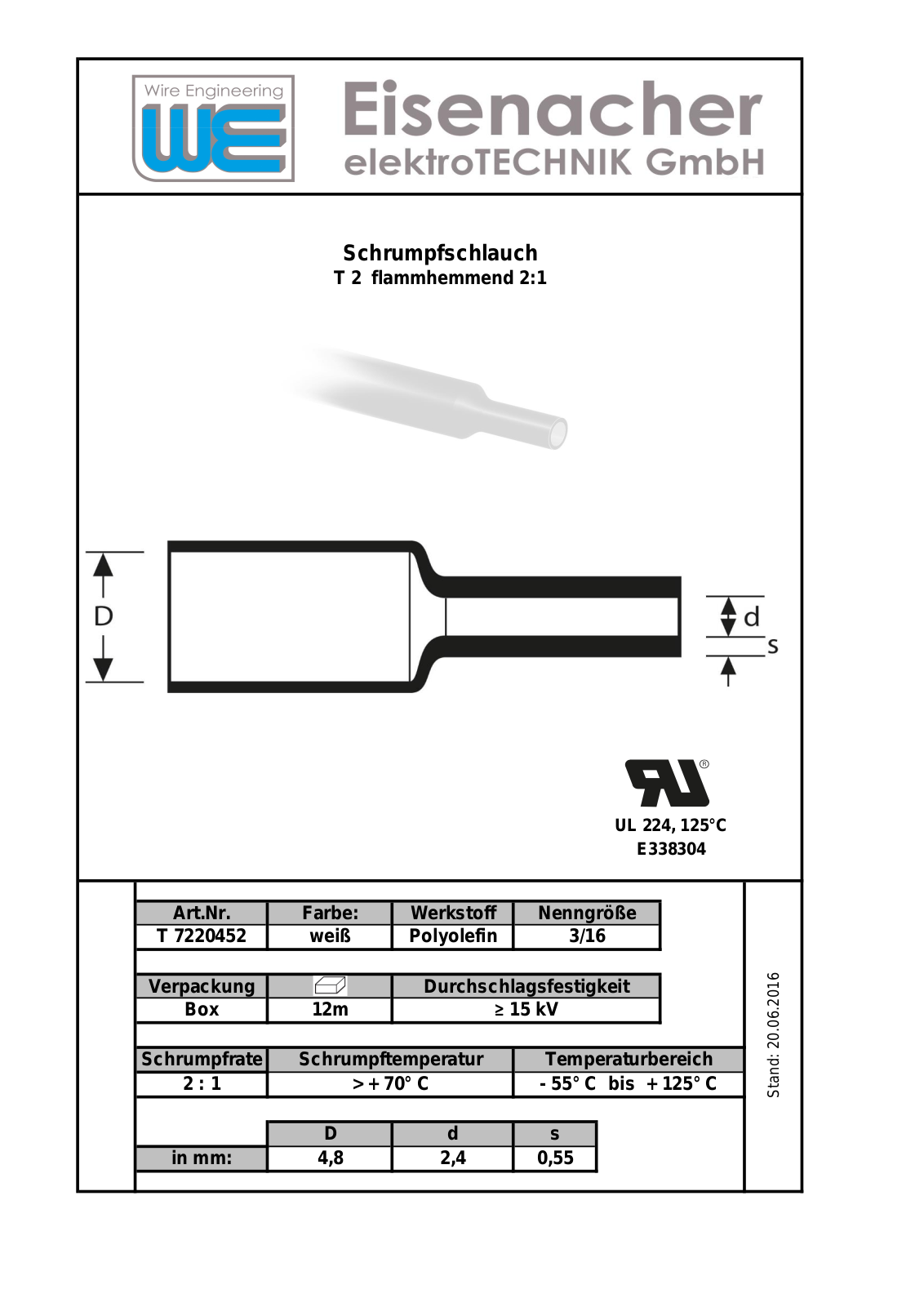 Datasheet SDB 4,8 WS Datasheet (FREI) - ManualMachine.com