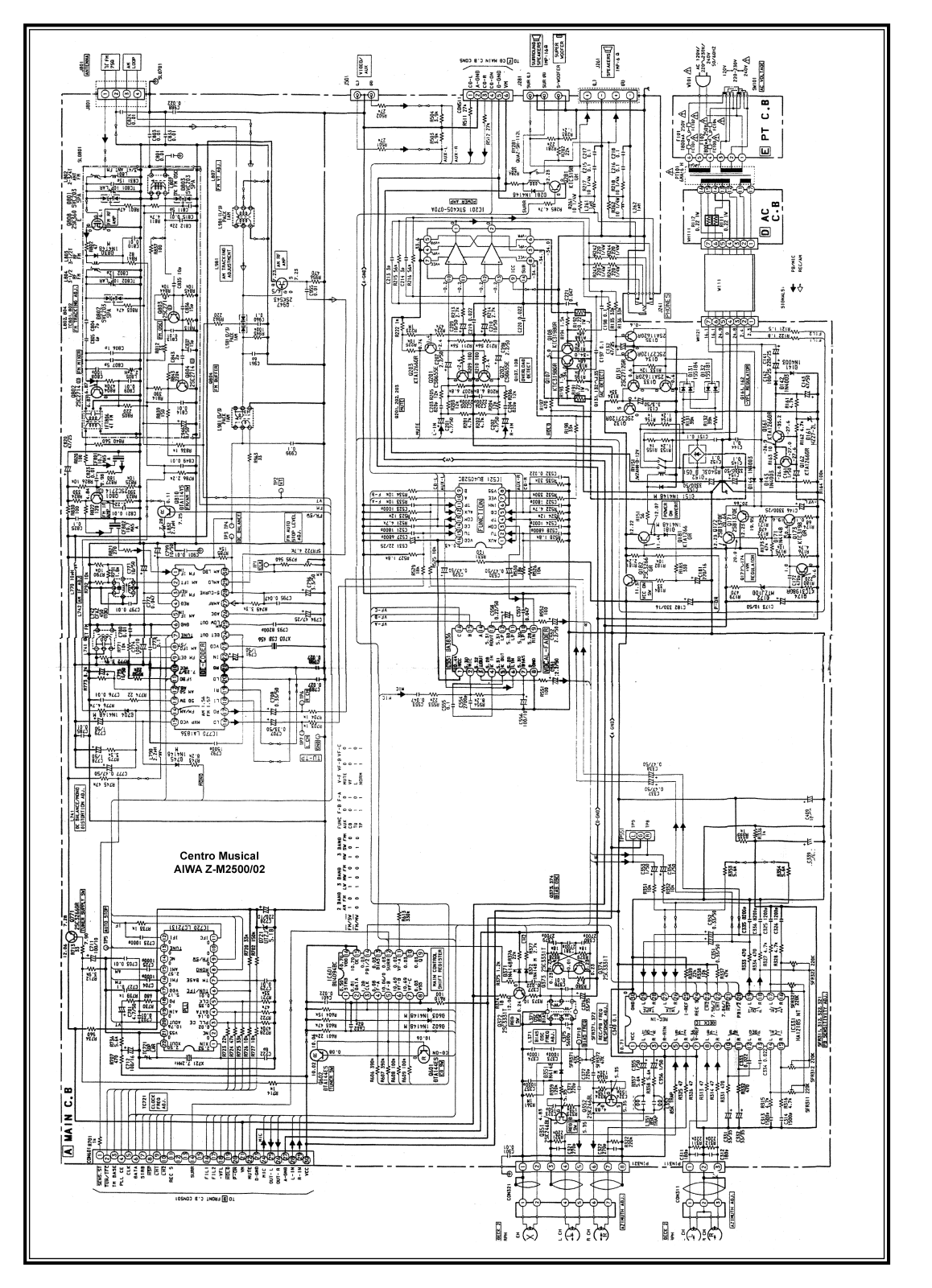 Aiwa ZM2500, ZM2502 Schematic