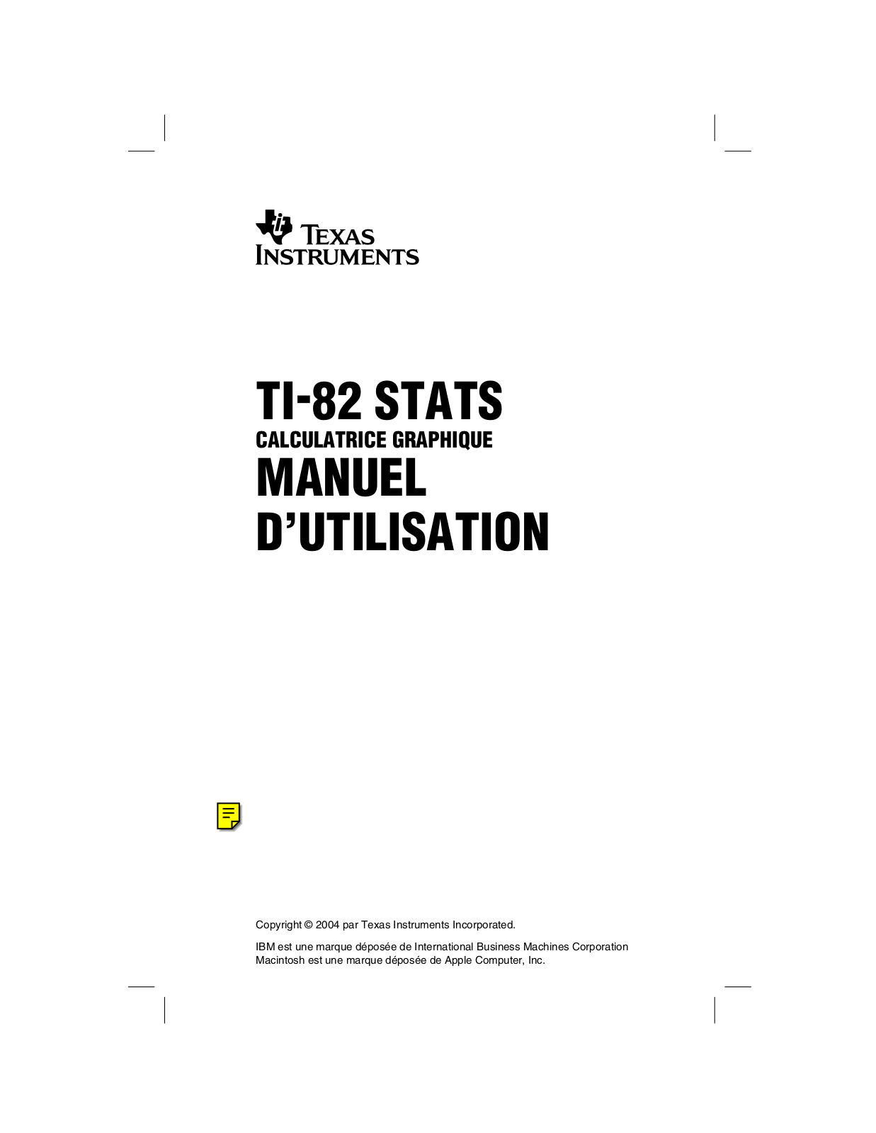 TEXAS INSTRUMENTS TI-82 User Manual